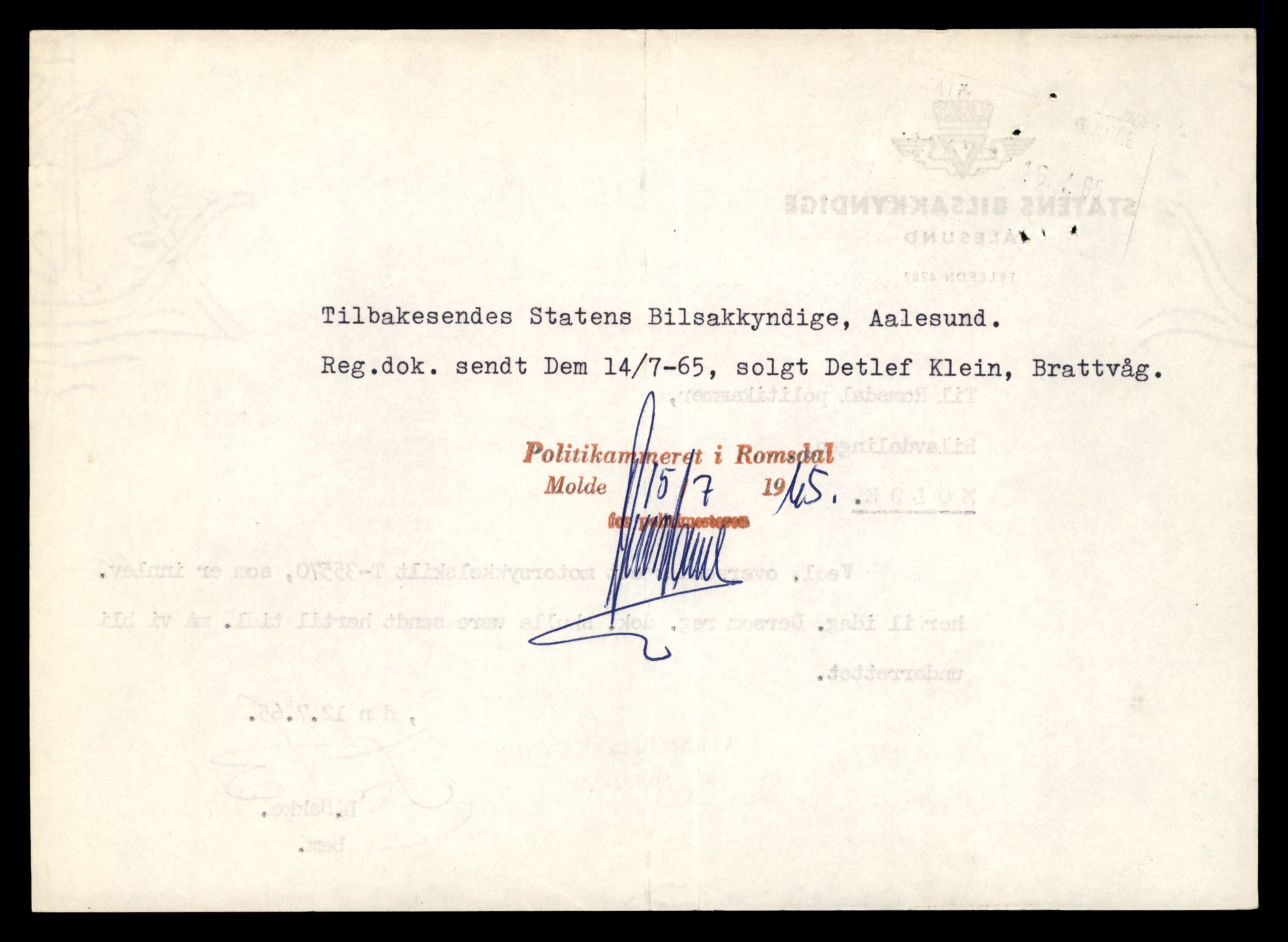 Møre og Romsdal vegkontor - Ålesund trafikkstasjon, AV/SAT-A-4099/F/Fe/L0037: Registreringskort for kjøretøy T 13031 - T 13179, 1927-1998, p. 852