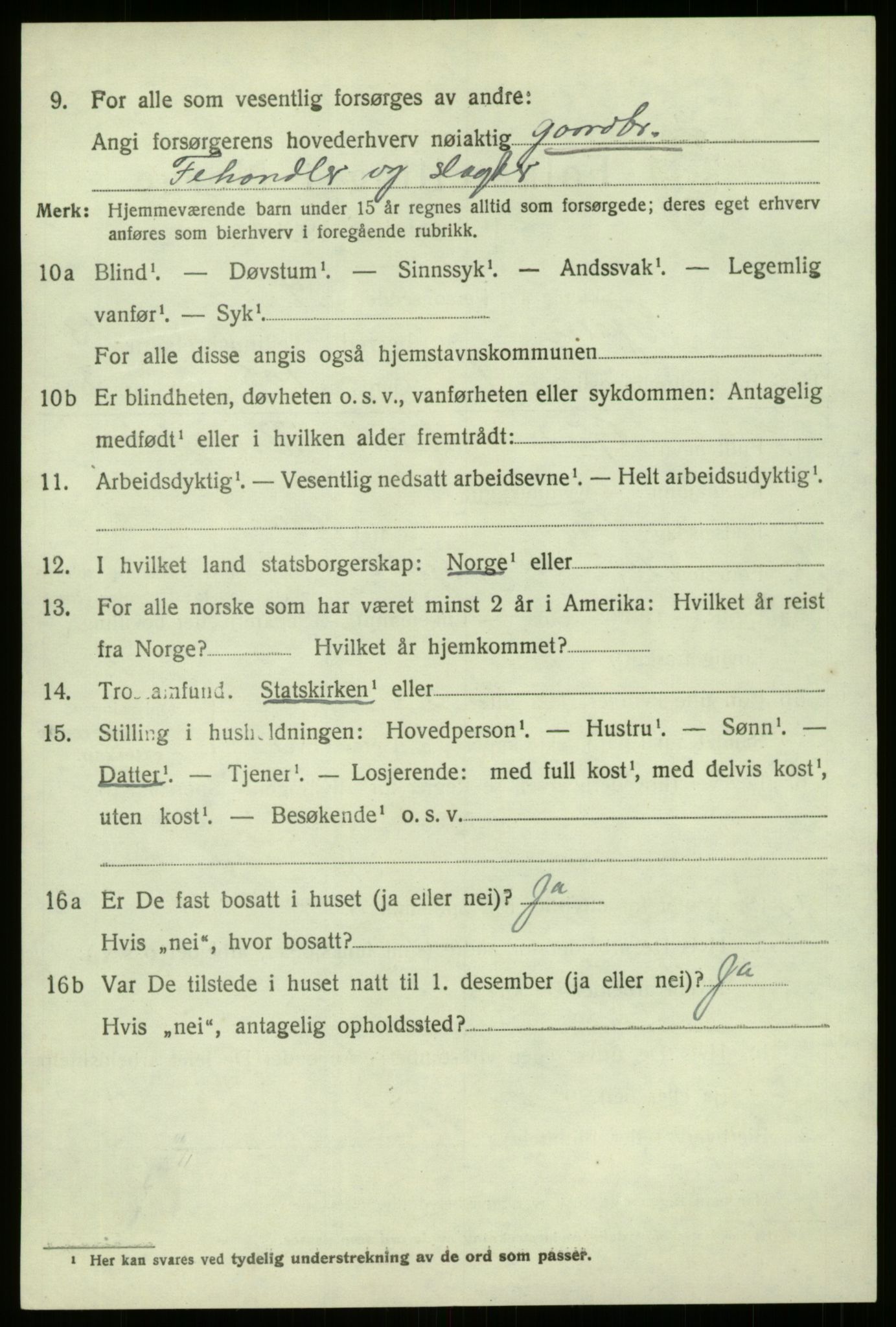 SAB, 1920 census for Fjaler, 1920, p. 7200