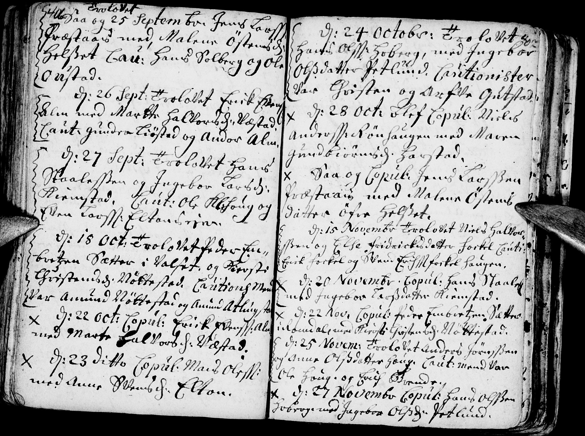 Stange prestekontor, AV/SAH-PREST-002/K/L0002: Parish register (official) no. 2, 1724-1740, p. 406-407