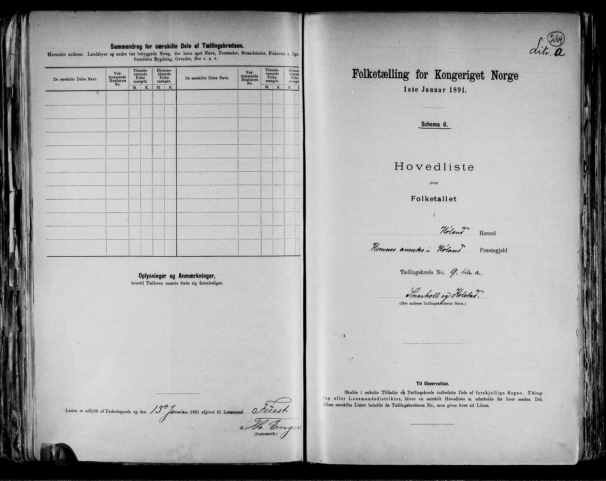 RA, 1891 census for 0221 Høland, 1891, p. 34