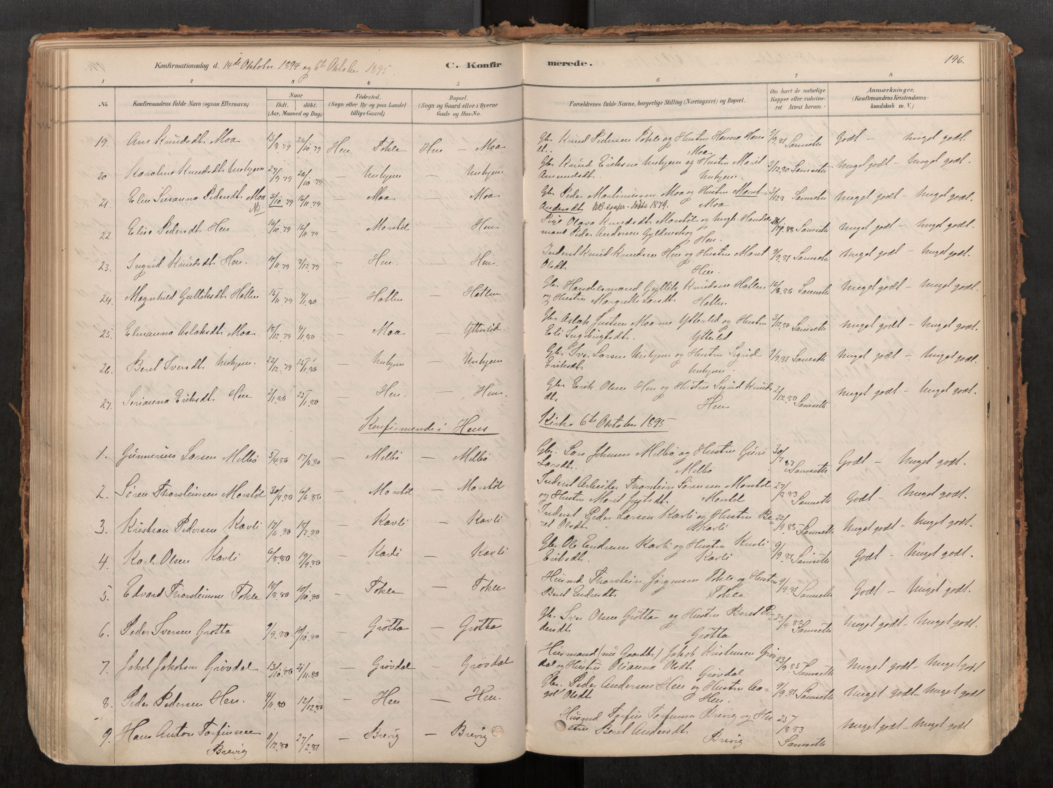 Ministerialprotokoller, klokkerbøker og fødselsregistre - Møre og Romsdal, AV/SAT-A-1454/545/L0594: Parish register (official) no. 545A03, 1878-1920, p. 146