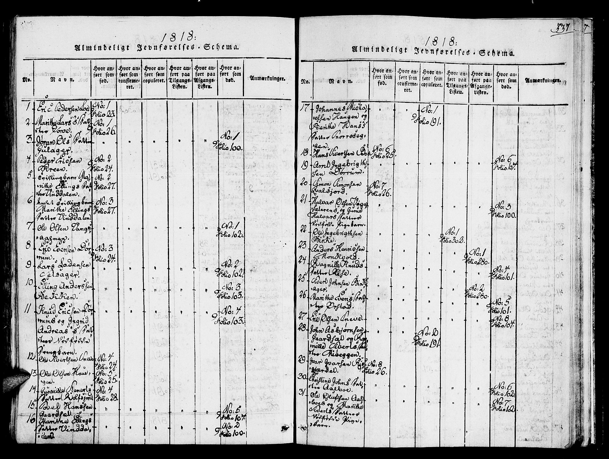 Ministerialprotokoller, klokkerbøker og fødselsregistre - Sør-Trøndelag, SAT/A-1456/678/L0895: Parish register (official) no. 678A05 /1, 1816-1821, p. 337