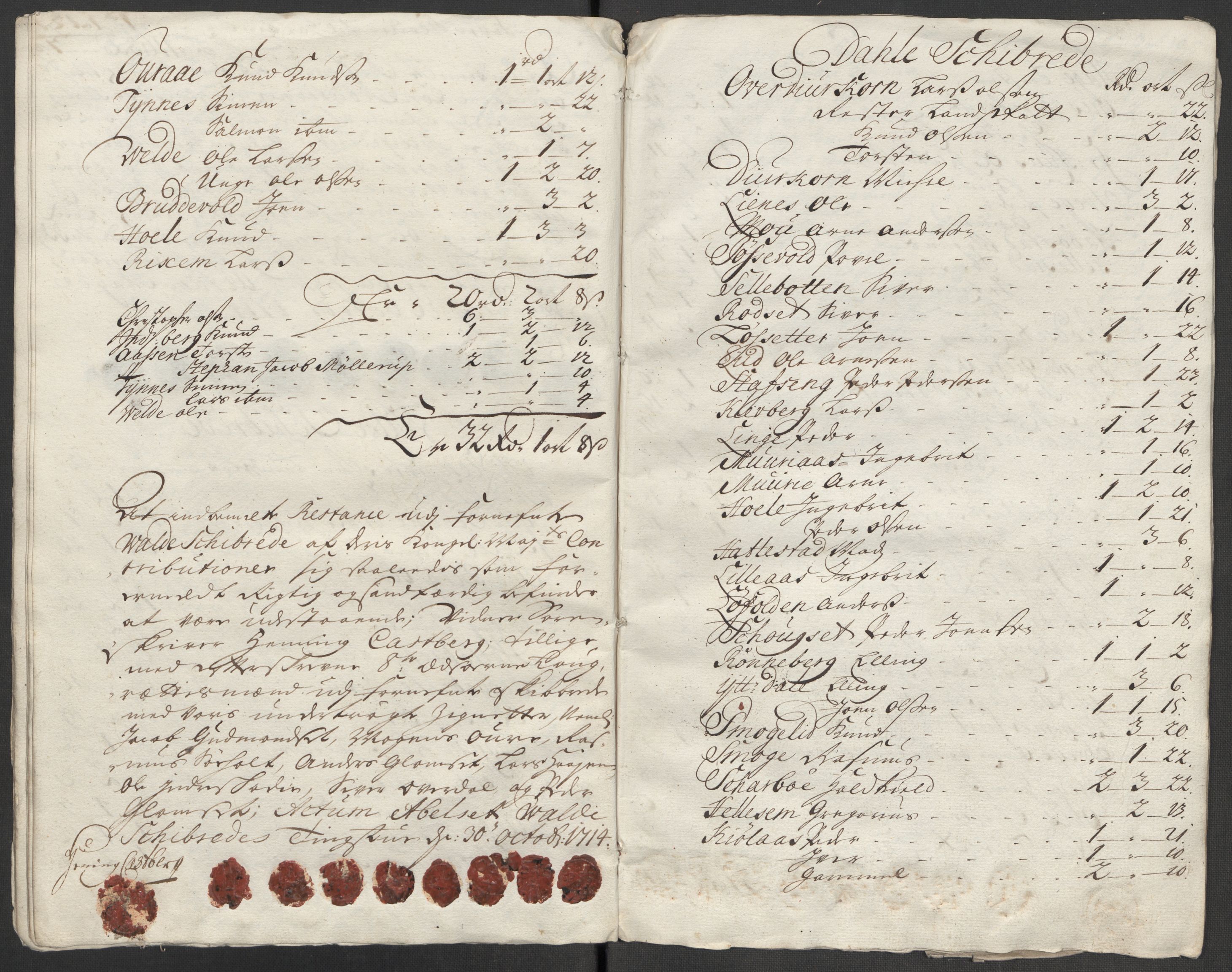 Rentekammeret inntil 1814, Reviderte regnskaper, Fogderegnskap, RA/EA-4092/R54/L3566: Fogderegnskap Sunnmøre, 1714, p. 272