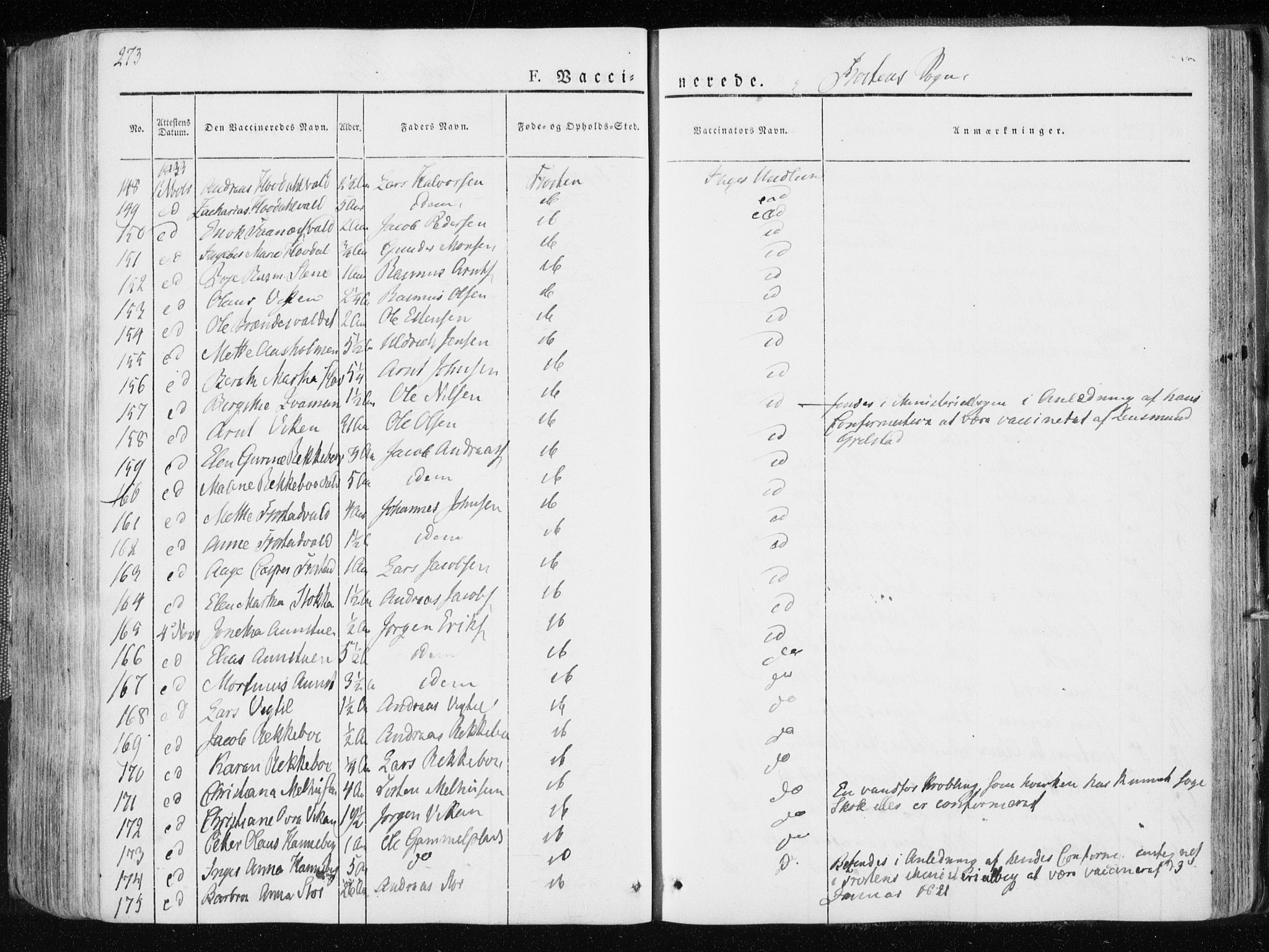 Ministerialprotokoller, klokkerbøker og fødselsregistre - Nord-Trøndelag, AV/SAT-A-1458/713/L0114: Parish register (official) no. 713A05, 1827-1839, p. 273