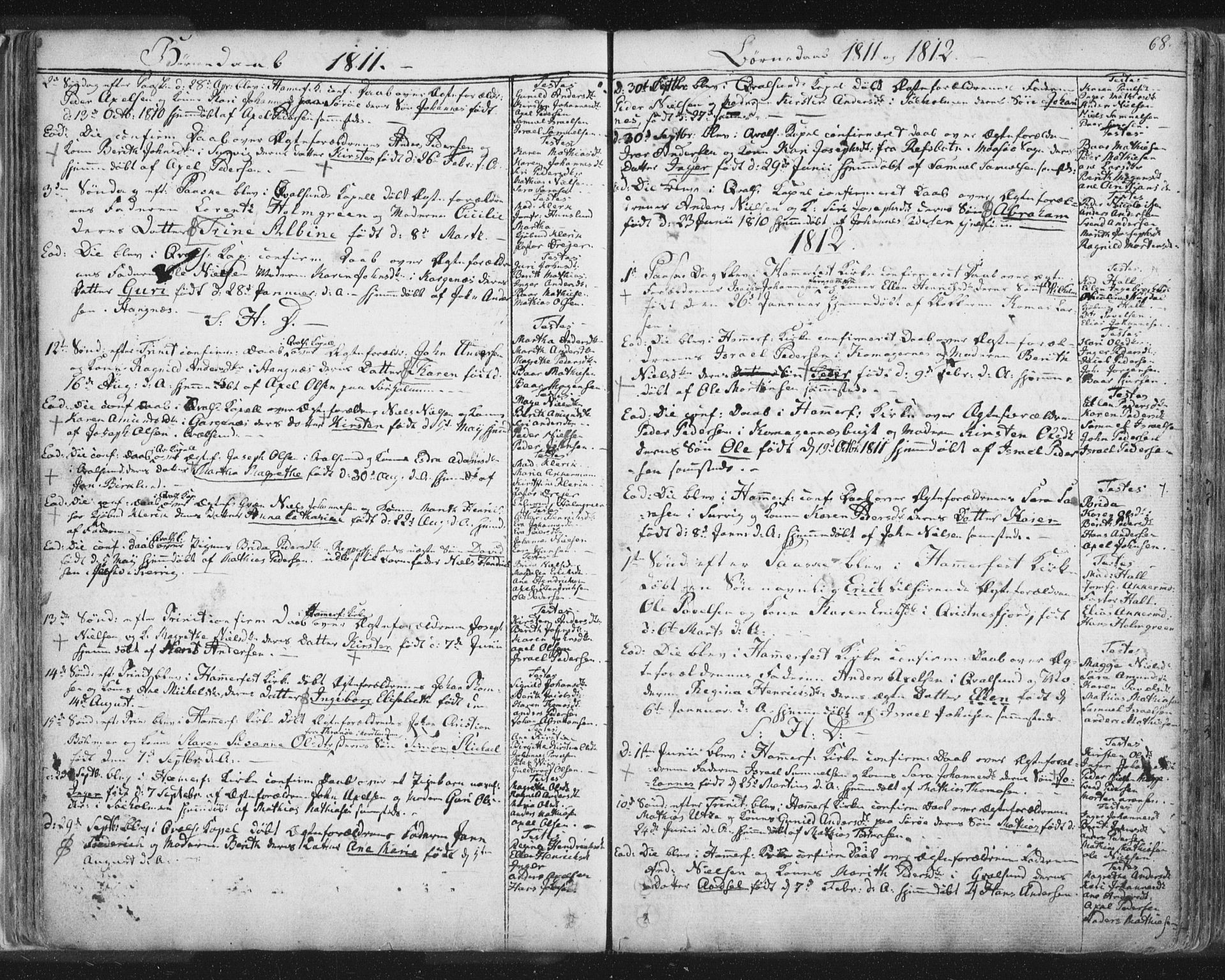 Hammerfest sokneprestkontor, SATØ/S-1347/H/Ha/L0002.kirke: Parish register (official) no. 2, 1751-1821, p. 68