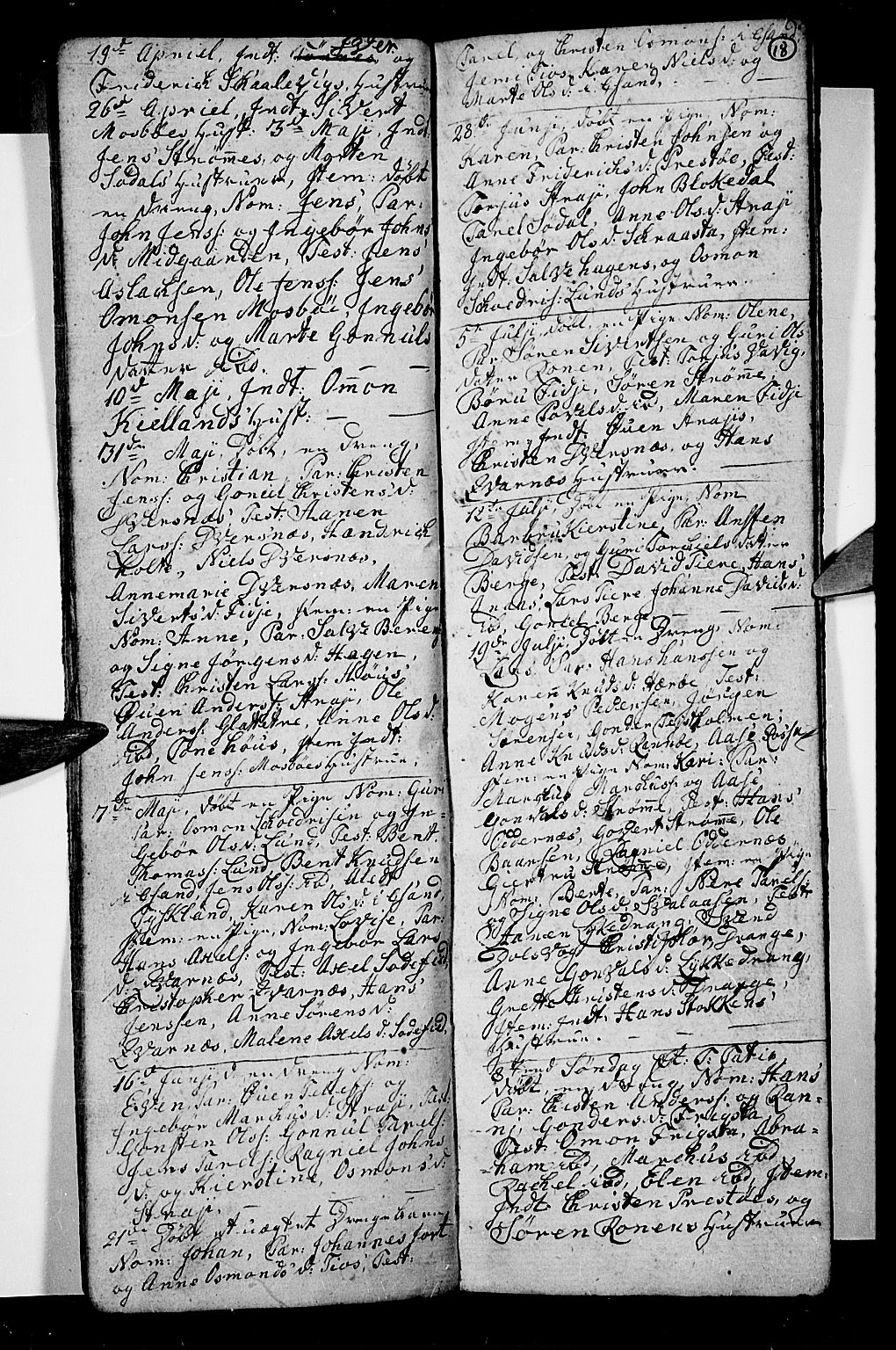 Oddernes sokneprestkontor, AV/SAK-1111-0033/F/Fb/Fba/L0002: Parish register (copy) no. B 2, 1791-1806, p. 18