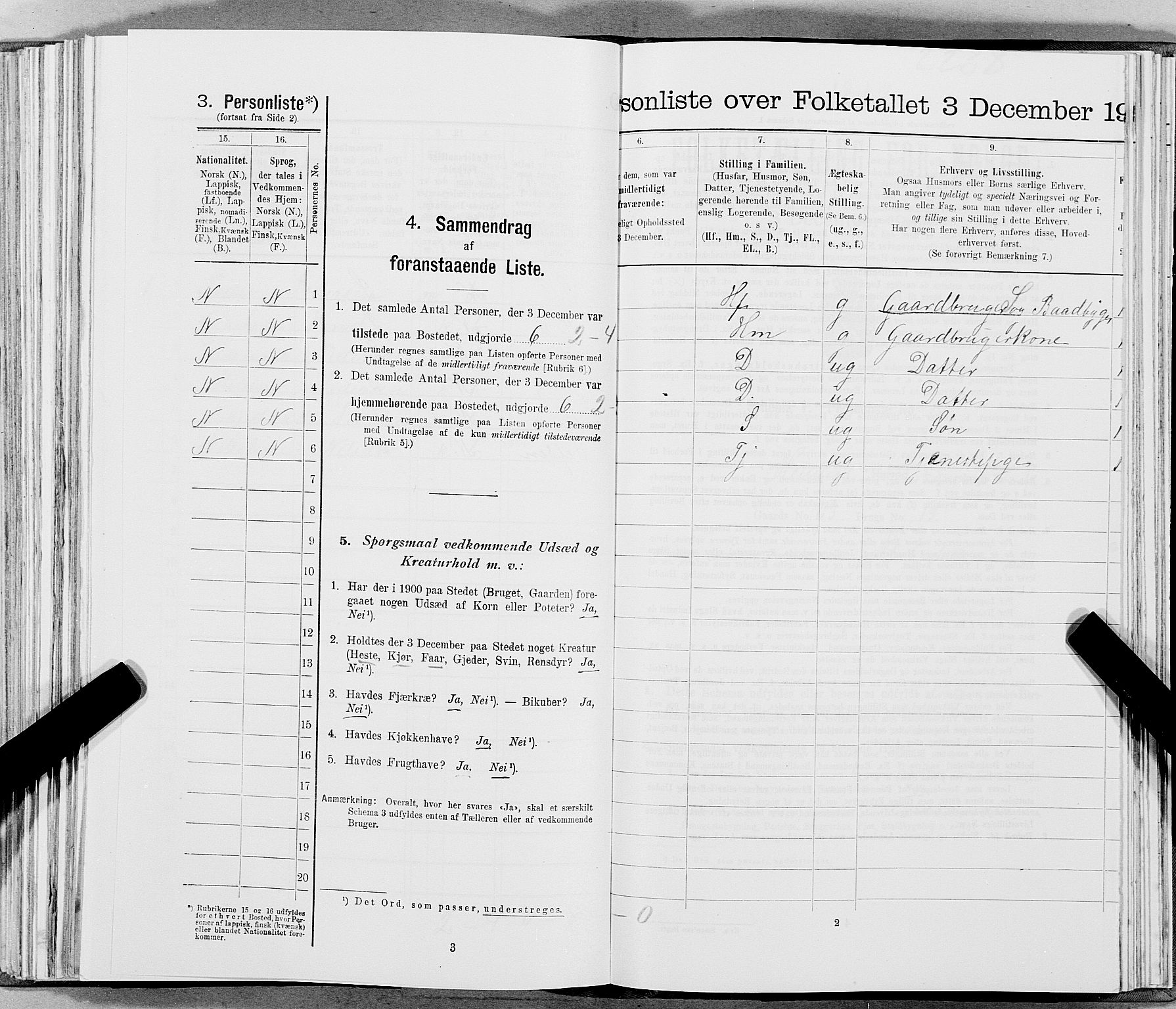SAT, 1900 census for Hemnes, 1900, p. 728