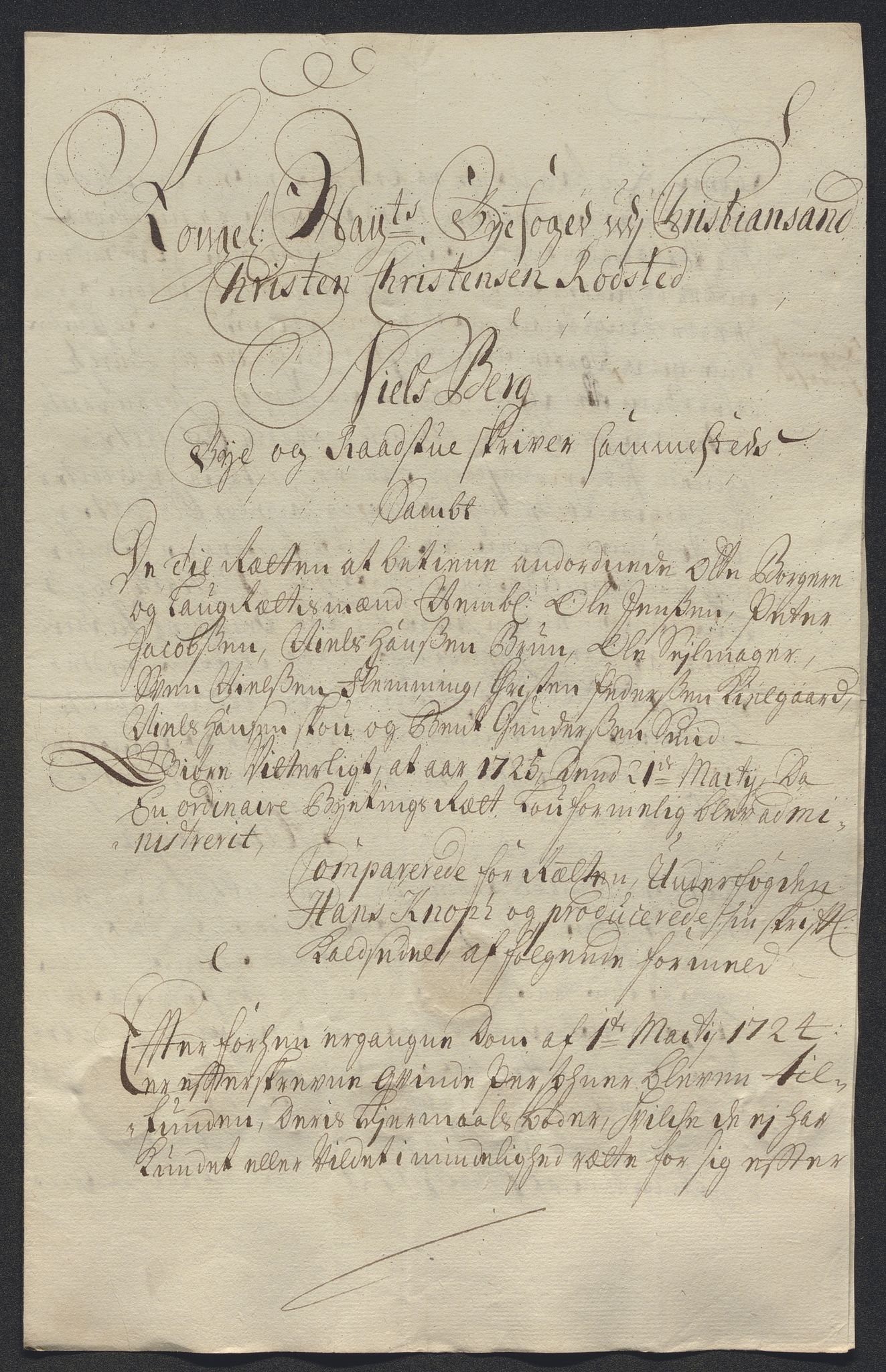 Rentekammeret inntil 1814, Reviderte regnskaper, Byregnskaper, AV/RA-EA-4066/R/Rm/L0286: [M19] Sikt og sakefall, 1719-1727, p. 257