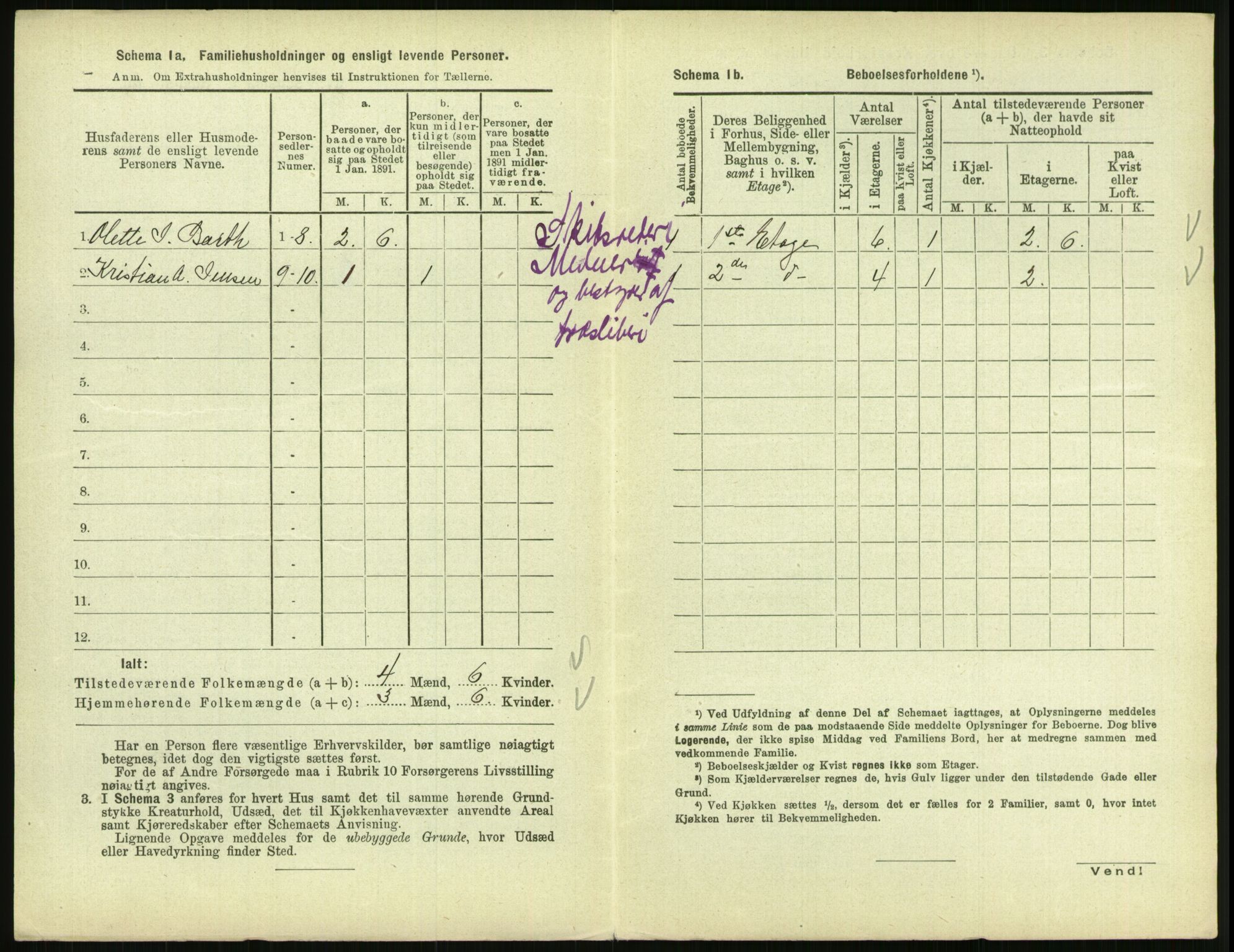 RA, 1891 census for 0801 Kragerø, 1891, p. 963