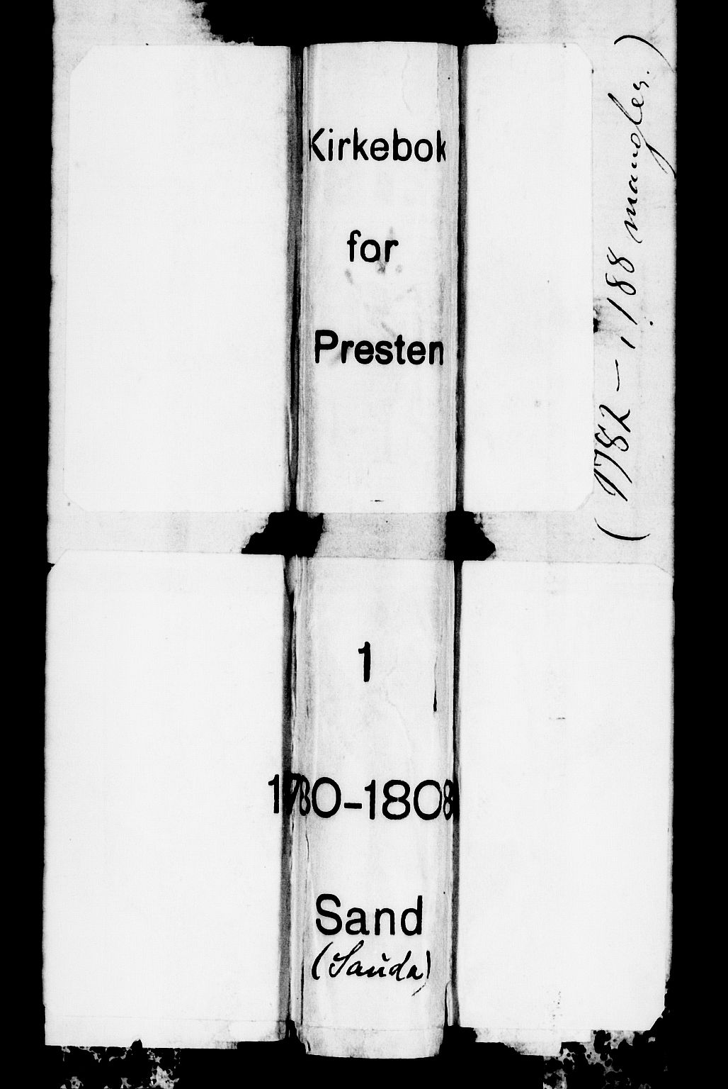Suldal sokneprestkontor, SAST/A-101845/01/IV/L0002: Parish register (official) no. A 2, 1780-1808