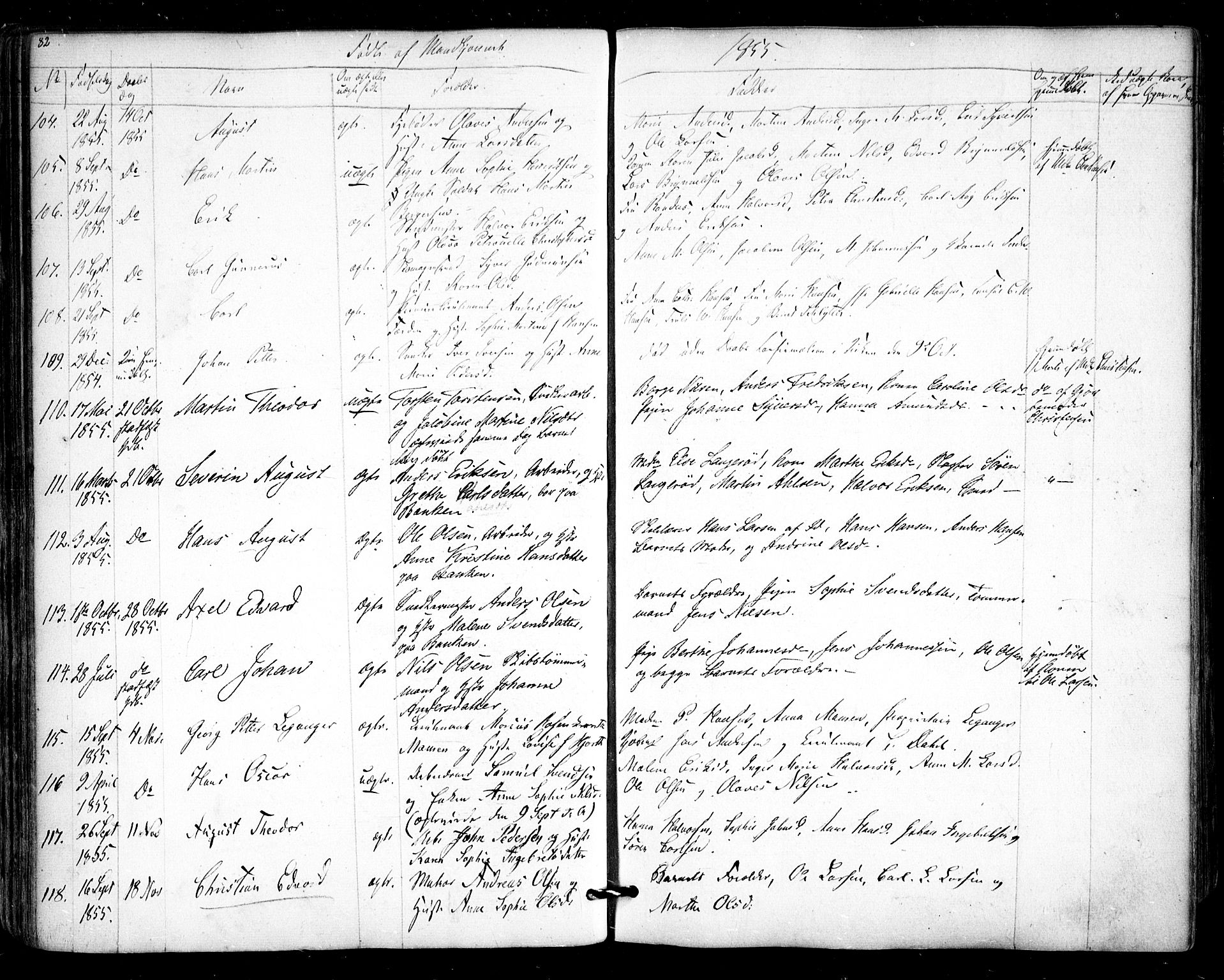 Halden prestekontor Kirkebøker, AV/SAO-A-10909/F/Fa/L0006: Parish register (official) no. I 6, 1845-1856, p. 82