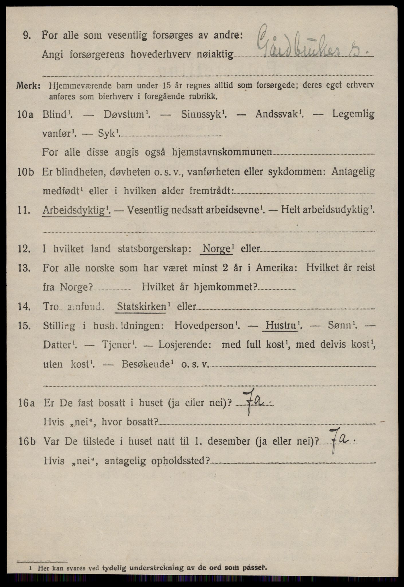 SAT, 1920 census for Sykkylven, 1920, p. 1364