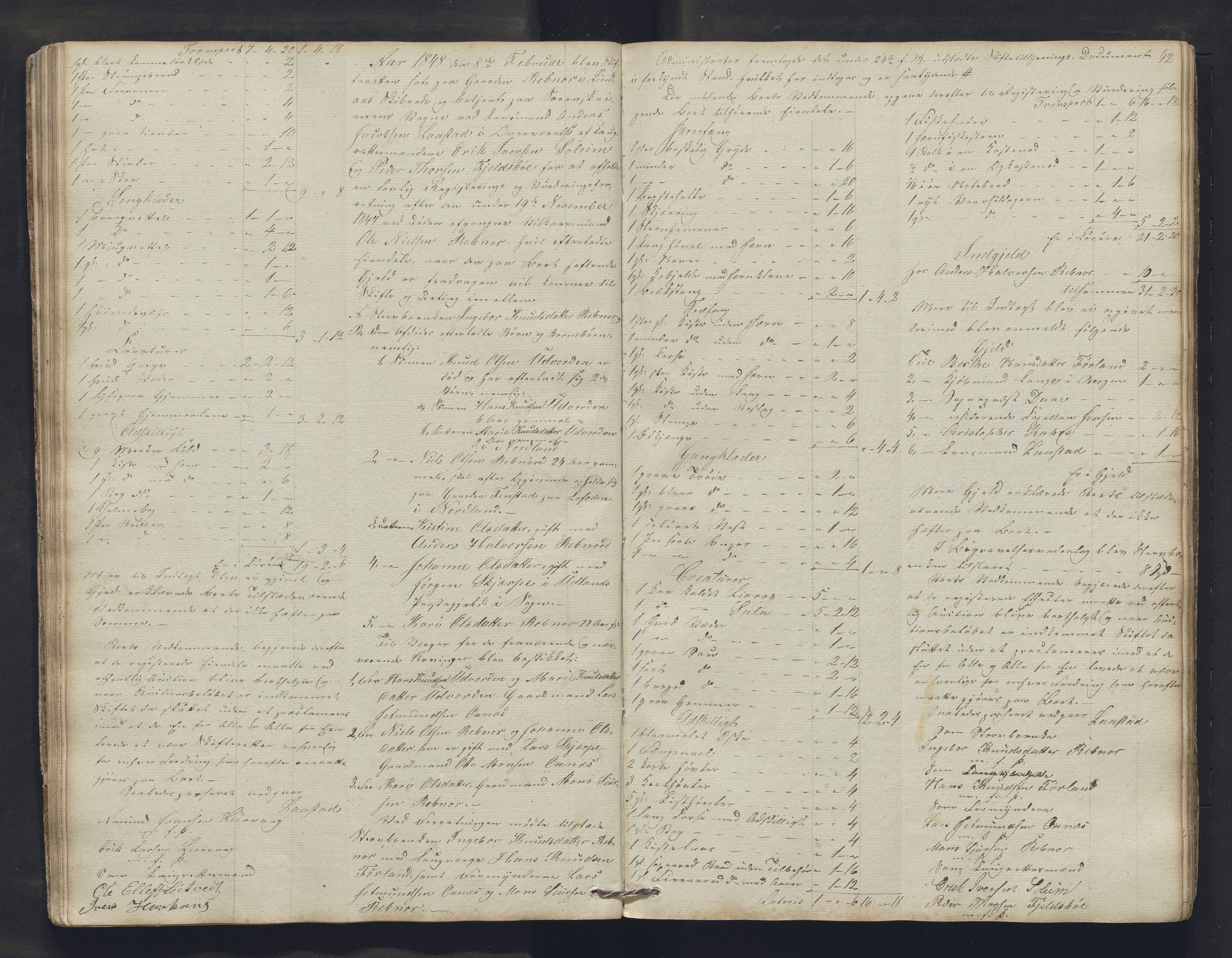 Nordhordland sorenskrivar, AV/SAB-A-2901/1/H/Hb/L0015: Registreringsprotokollar, 1846-1850, p. 42