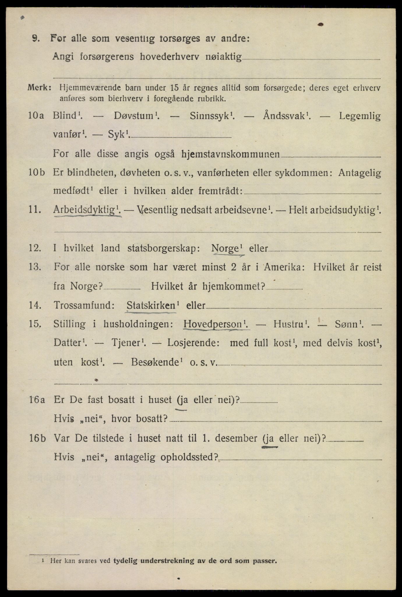 SAKO, 1920 census for Sandeherred, 1920, p. 10301