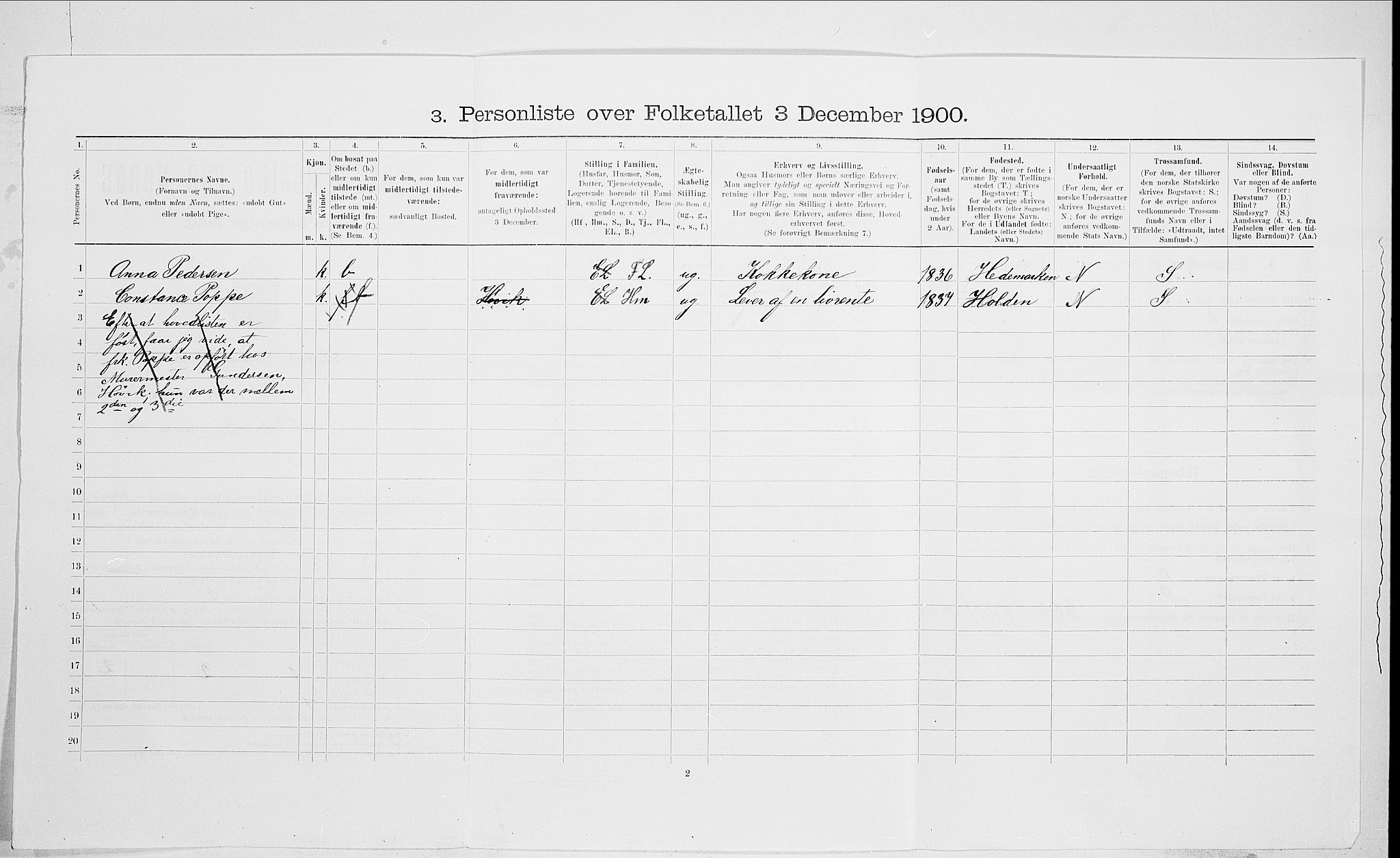 SAO, 1900 census for Kristiania, 1900, p. 71349