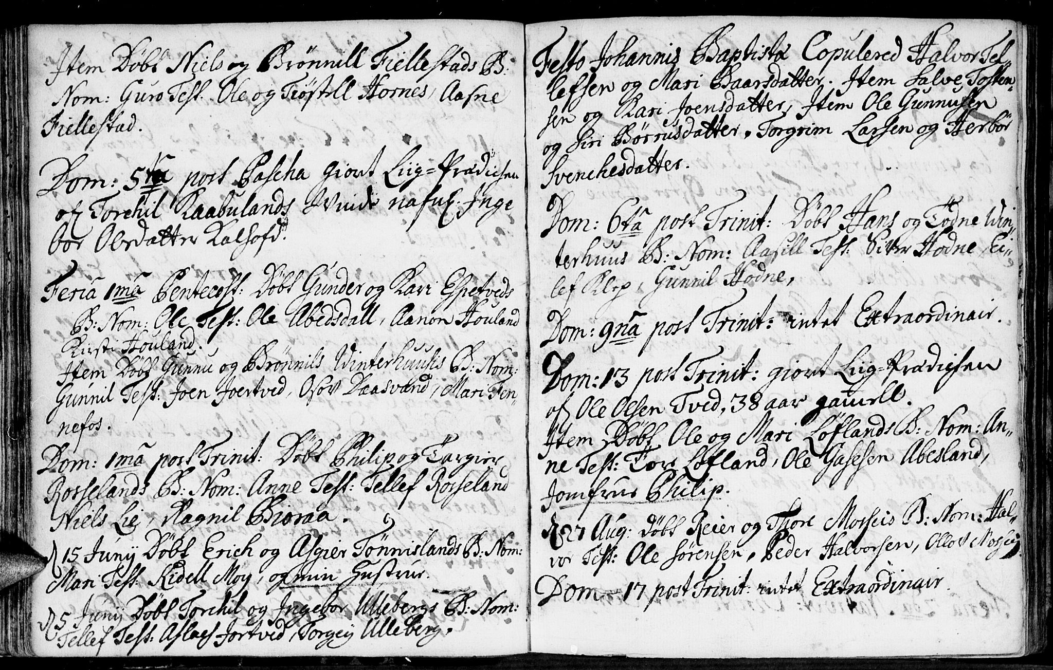 Evje sokneprestkontor, SAK/1111-0008/F/Fa/Fab/L0001: Parish register (official) no. A 1, 1704-1764, p. 86-87