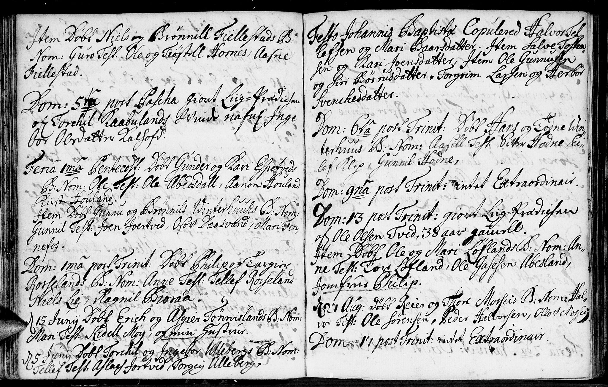 Evje sokneprestkontor, AV/SAK-1111-0008/F/Fa/Fab/L0001: Parish register (official) no. A 1, 1704-1764, p. 86-87