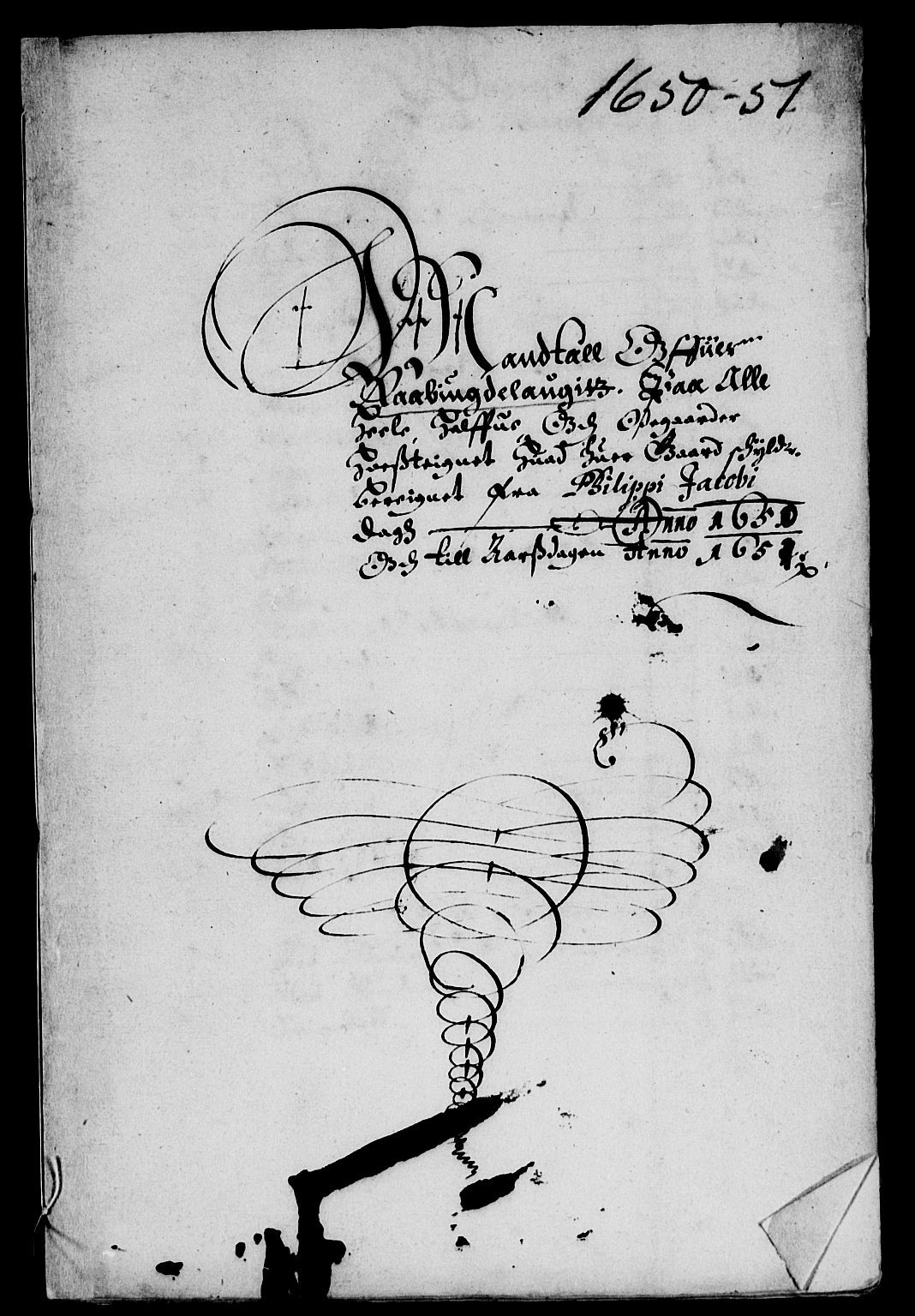 Rentekammeret inntil 1814, Reviderte regnskaper, Lensregnskaper, AV/RA-EA-5023/R/Rb/Rbq/L0039: Nedenes len. Mandals len. Råbyggelag., 1649-1651