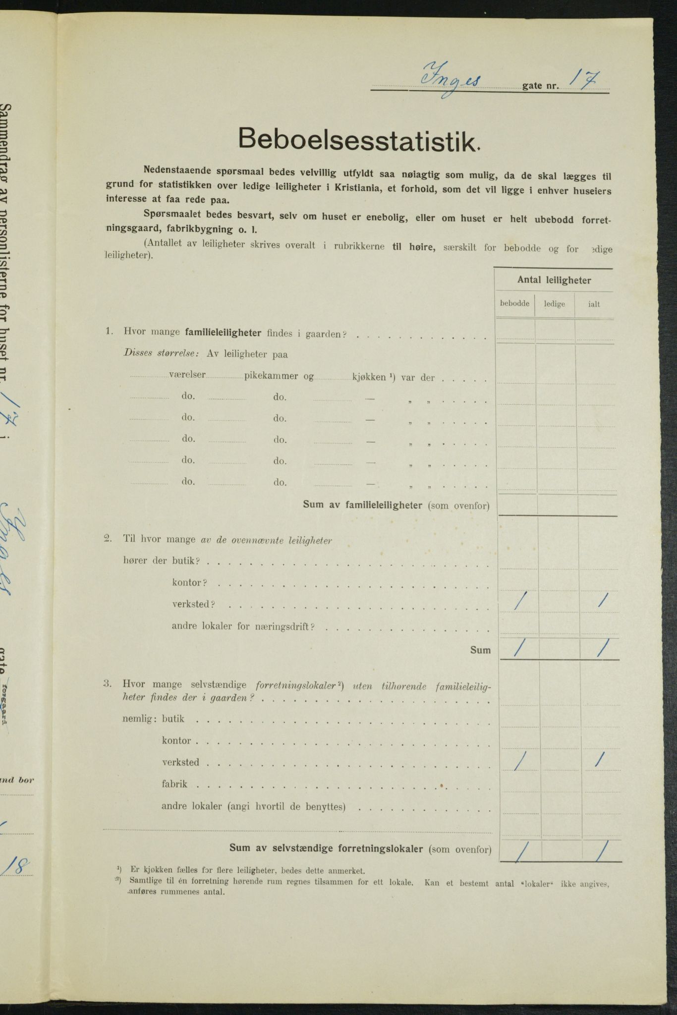 OBA, Municipal Census 1914 for Kristiania, 1914, p. 44002