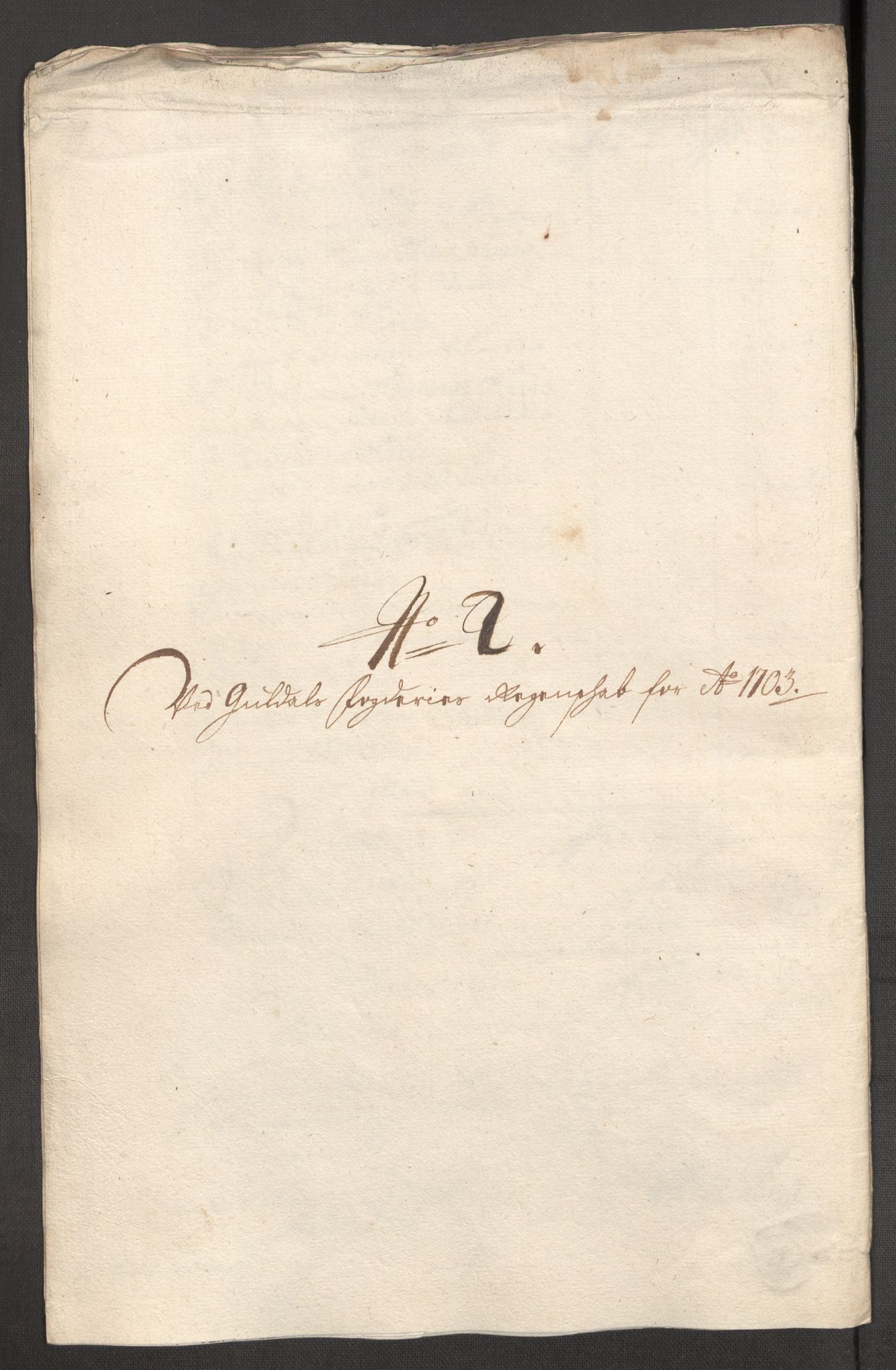 Rentekammeret inntil 1814, Reviderte regnskaper, Fogderegnskap, AV/RA-EA-4092/R60/L3953: Fogderegnskap Orkdal og Gauldal, 1703, p. 296