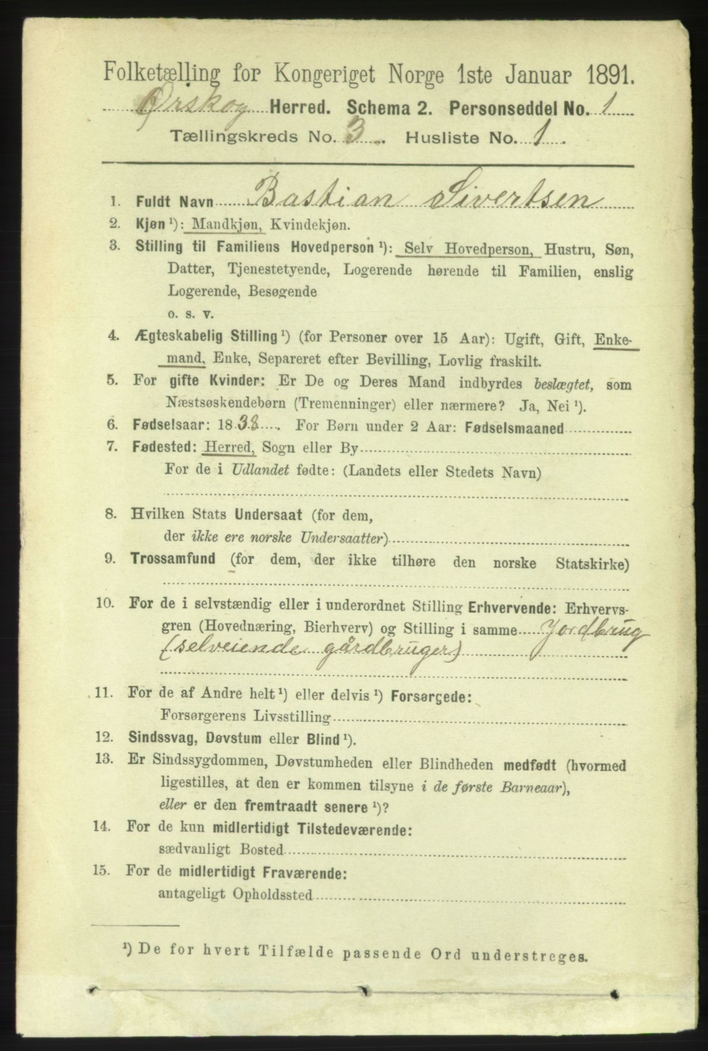 RA, 1891 census for 1527 Ørskog, 1891, p. 1307