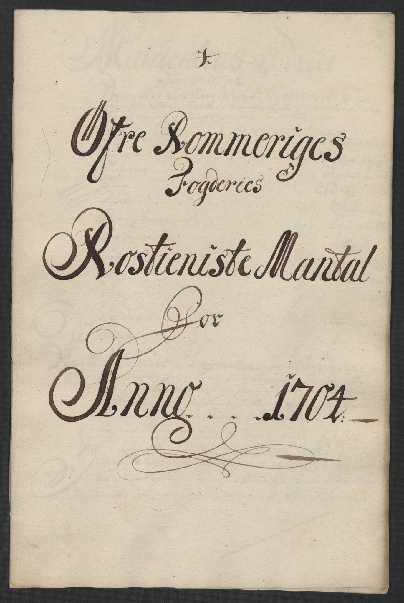 Rentekammeret inntil 1814, Reviderte regnskaper, Fogderegnskap, RA/EA-4092/R12/L0717: Fogderegnskap Øvre Romerike, 1704-1705, p. 186