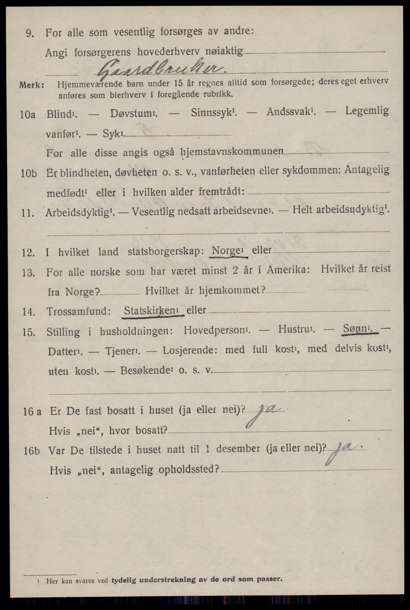 SAT, 1920 census for Brattvær, 1920, p. 793