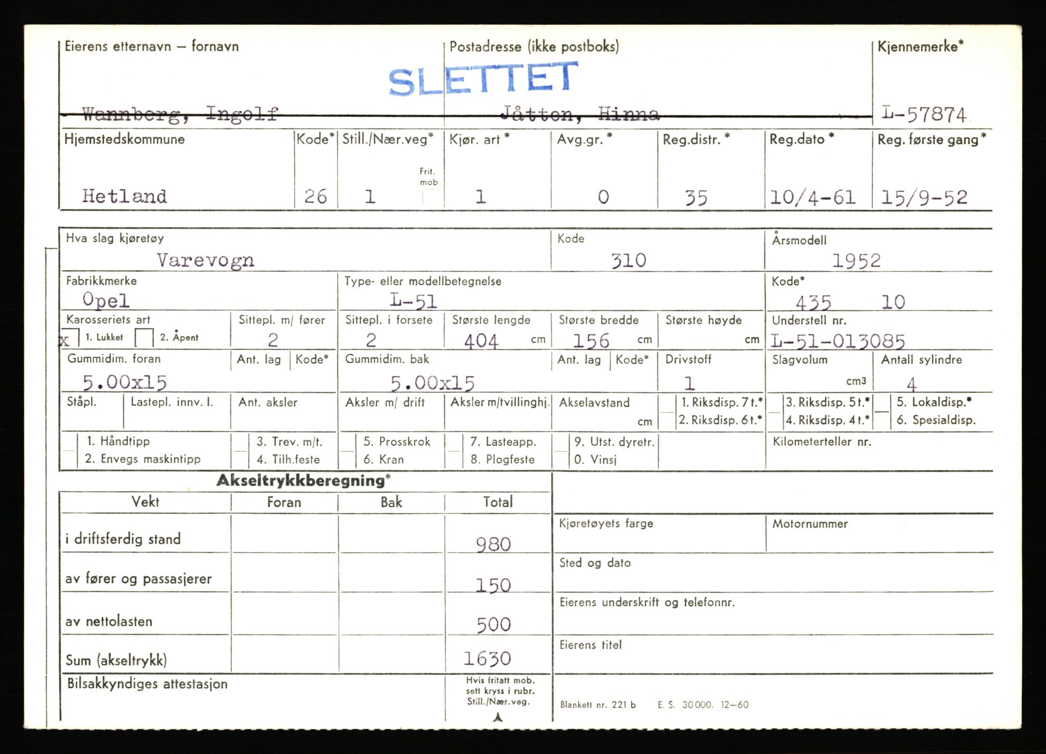 Stavanger trafikkstasjon, AV/SAST-A-101942/0/F/L0057: L-57200 - L-57999, 1930-1971, p. 2079