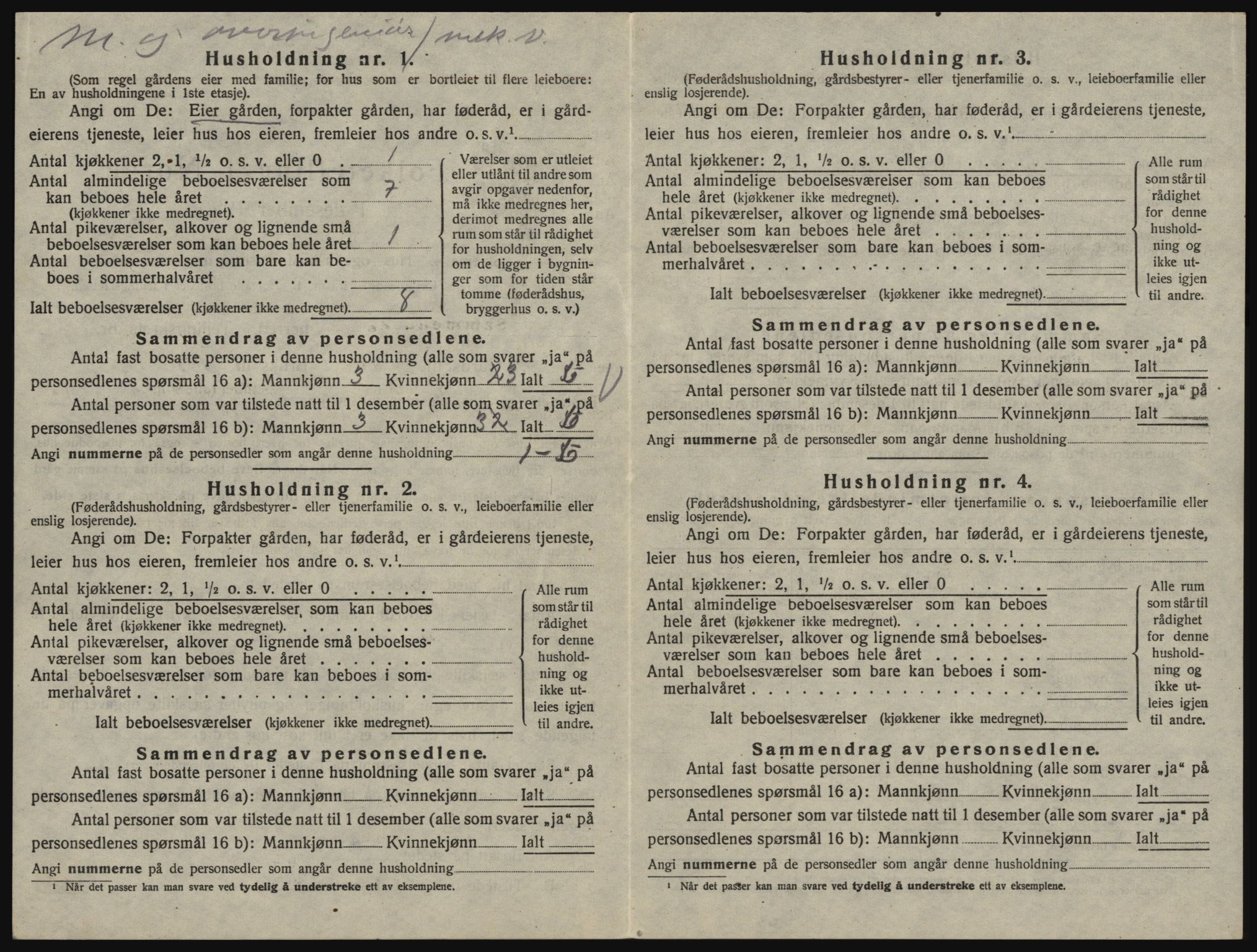 SAO, 1920 census for Glemmen, 1920, p. 882