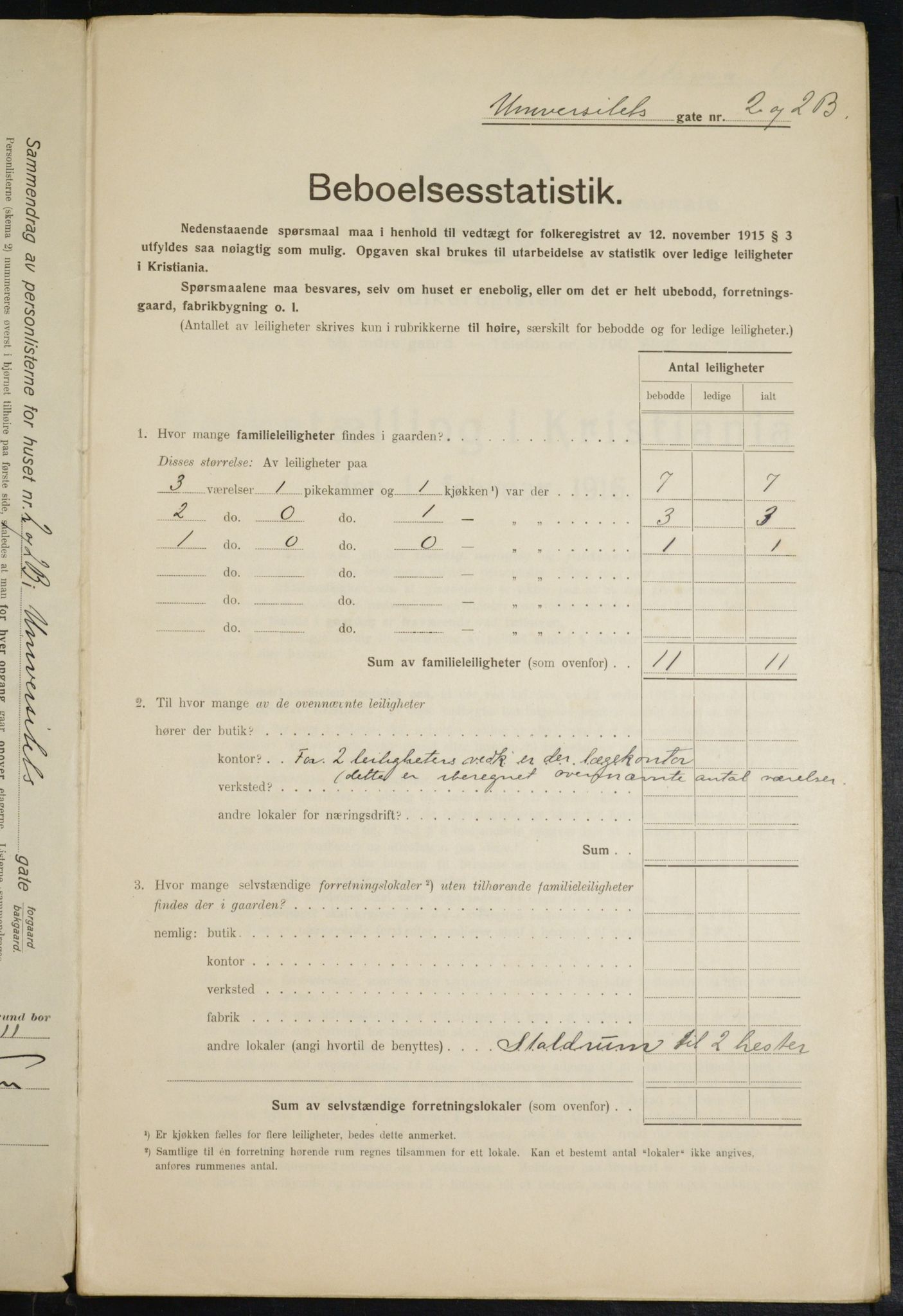 OBA, Municipal Census 1916 for Kristiania, 1916, p. 123661