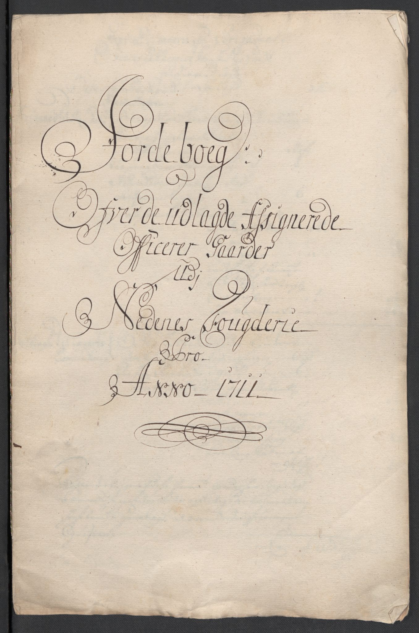 Rentekammeret inntil 1814, Reviderte regnskaper, Fogderegnskap, AV/RA-EA-4092/R39/L2319: Fogderegnskap Nedenes, 1710-1711, p. 294