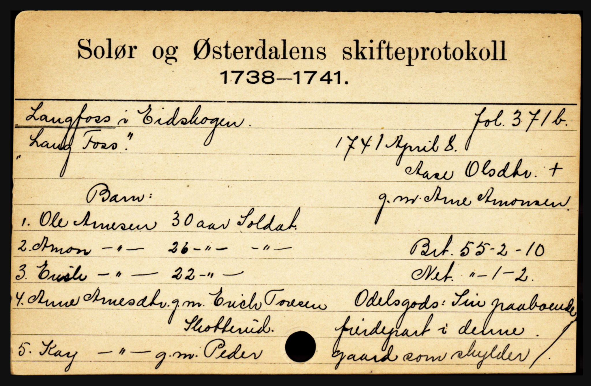 Solør og Østerdalen sorenskriveri, SAH/TING-024/J, 1716-1774, p. 3311