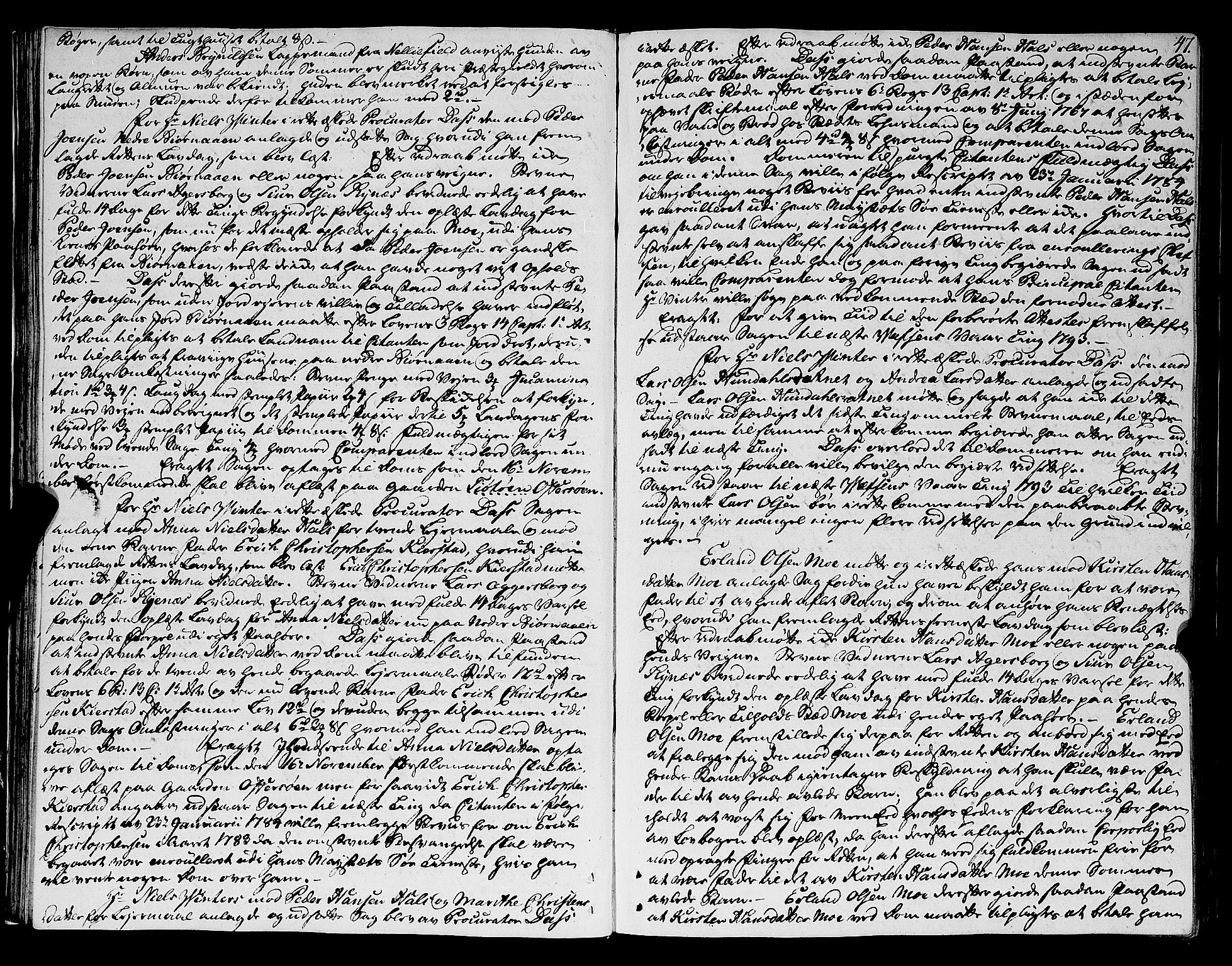 Helgeland sorenskriveri, SAT/A-0004/1/1A/L0034: Tingbok 25A, 1792-1795, p. 46b-47a