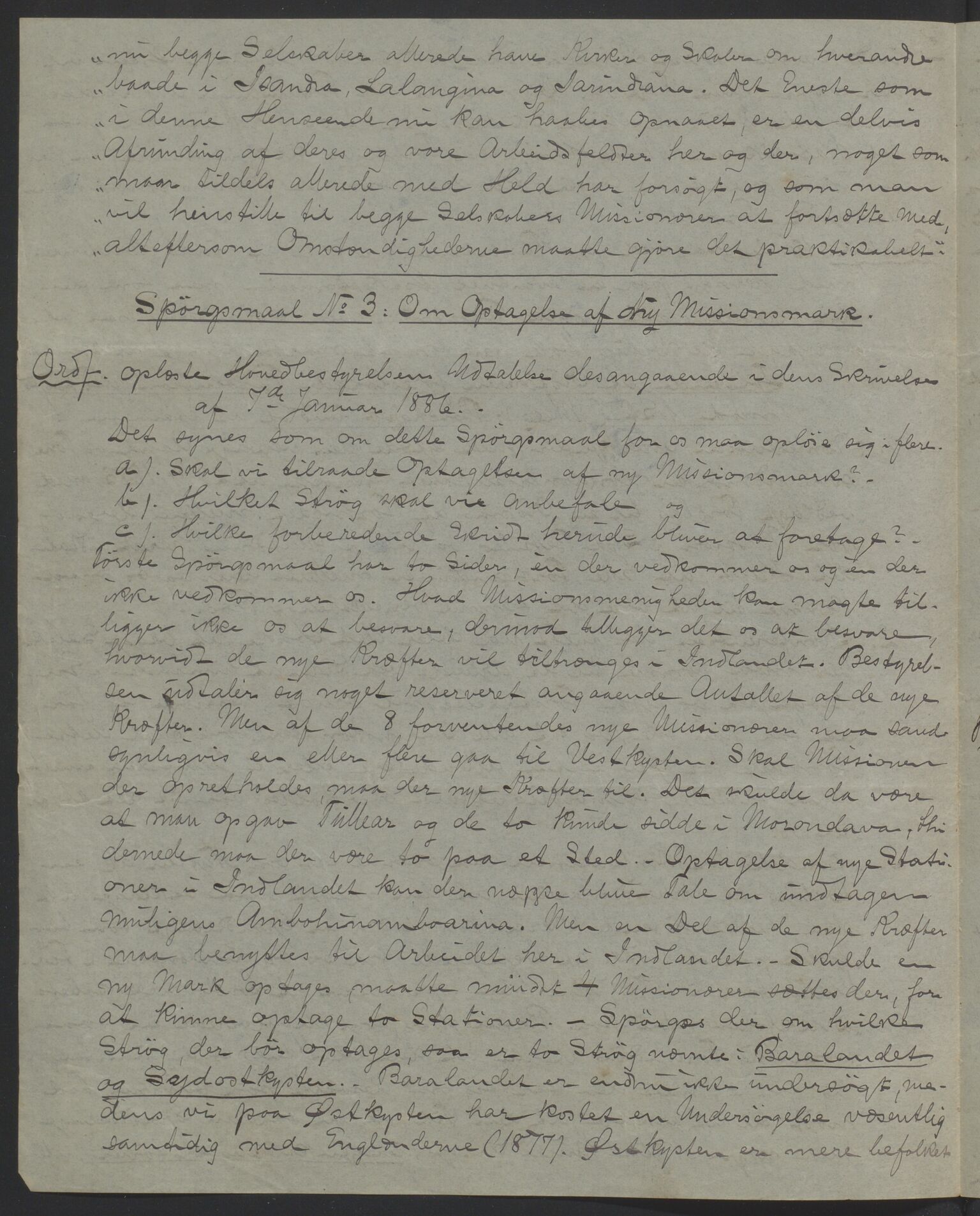 Det Norske Misjonsselskap - hovedadministrasjonen, VID/MA-A-1045/D/Da/Daa/L0036/0011: Konferansereferat og årsberetninger / Konferansereferat fra Madagaskar Innland., 1886