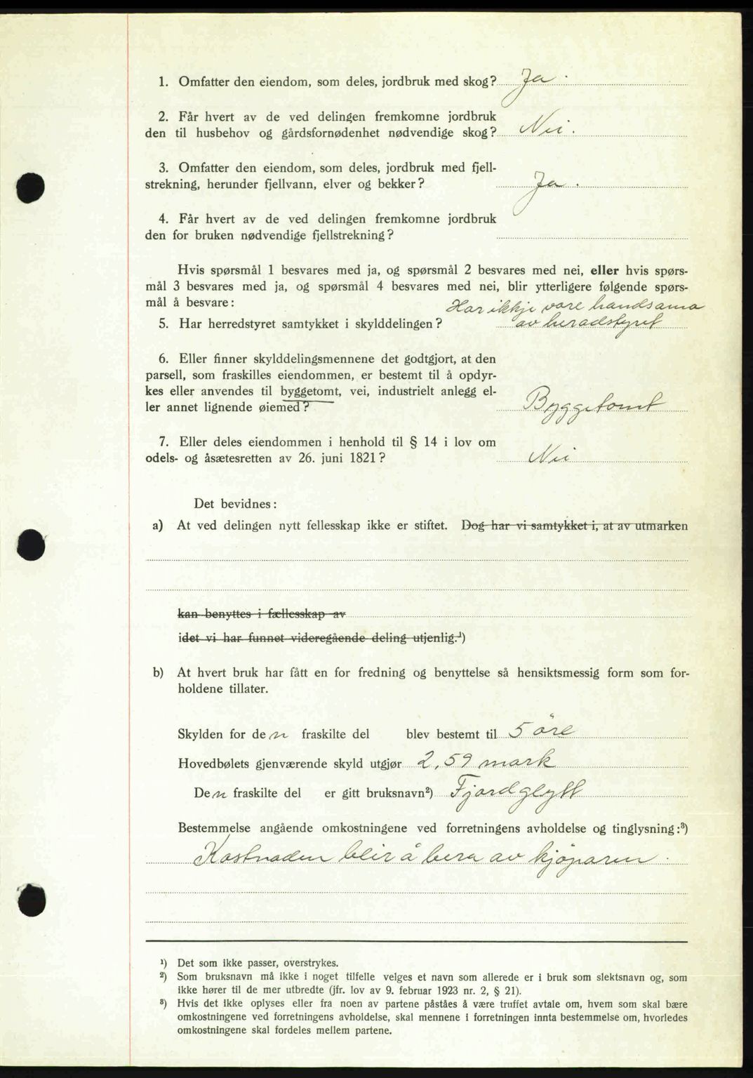 Romsdal sorenskriveri, AV/SAT-A-4149/1/2/2C: Mortgage book no. A21, 1946-1946, Diary no: : 2298/1946