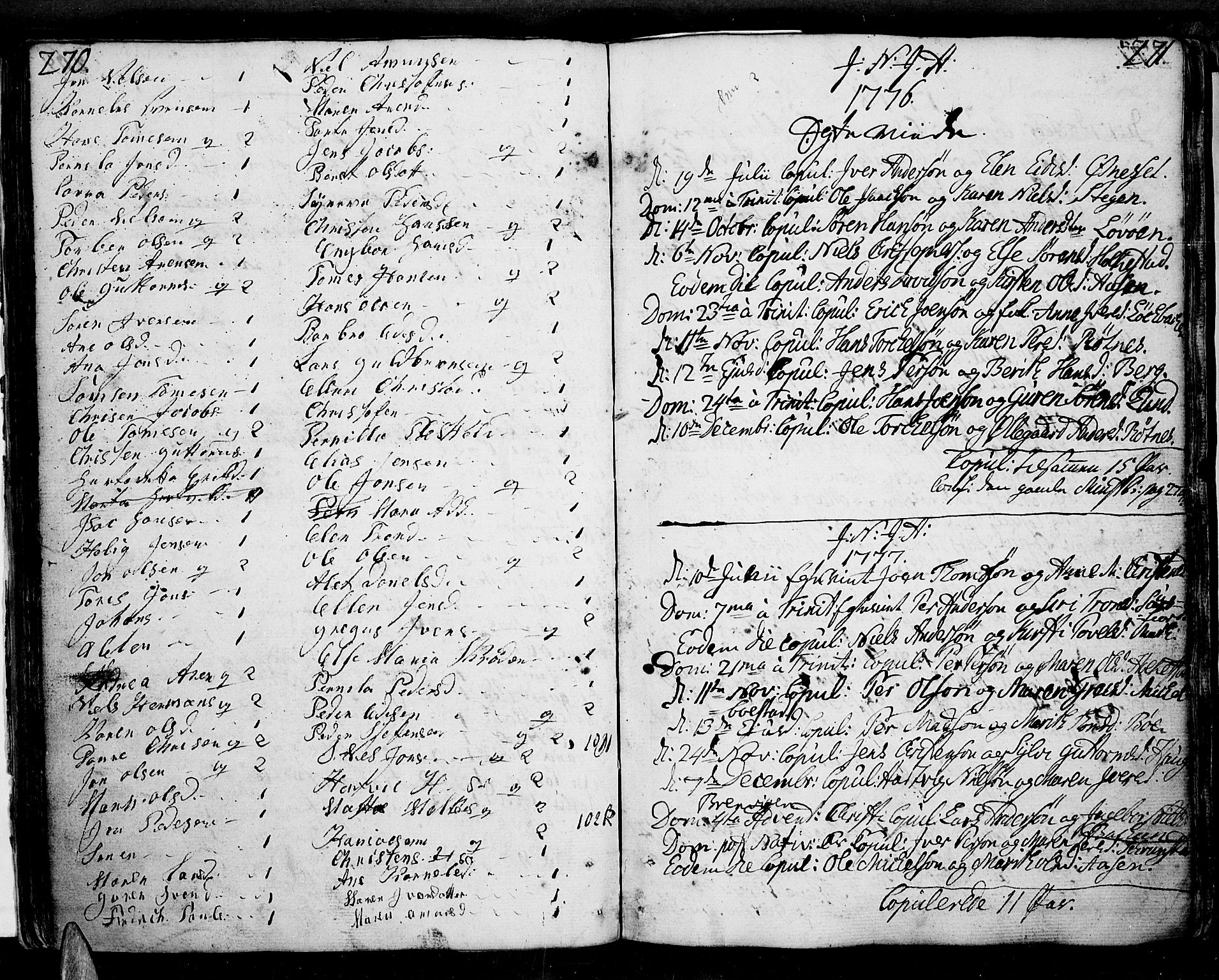 Ministerialprotokoller, klokkerbøker og fødselsregistre - Nordland, SAT/A-1459/855/L0796: Parish register (official) no. 855A04, 1776-1813, p. 270-271