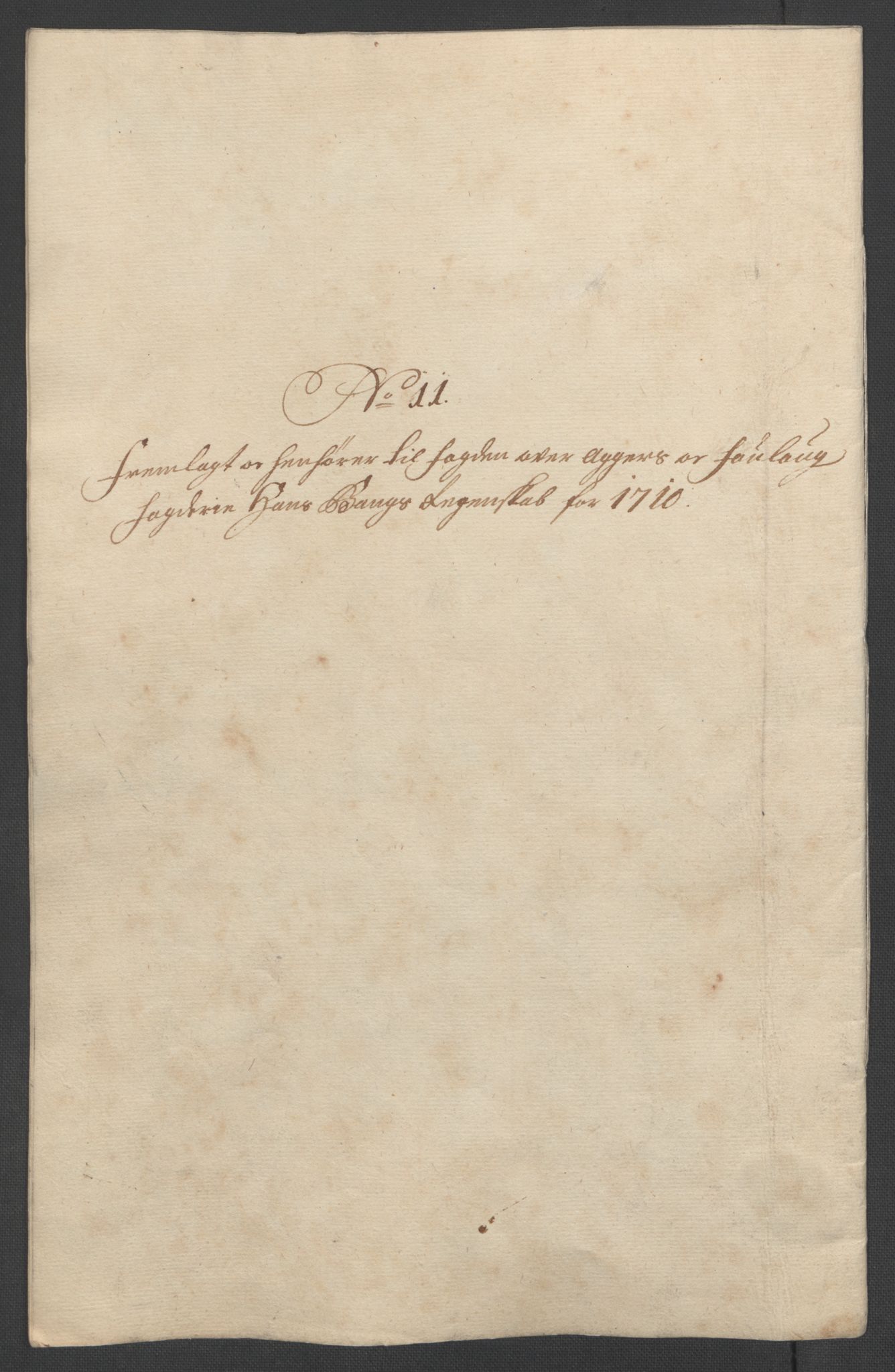 Rentekammeret inntil 1814, Reviderte regnskaper, Fogderegnskap, AV/RA-EA-4092/R10/L0448: Fogderegnskap Aker og Follo, 1710-1711, p. 76