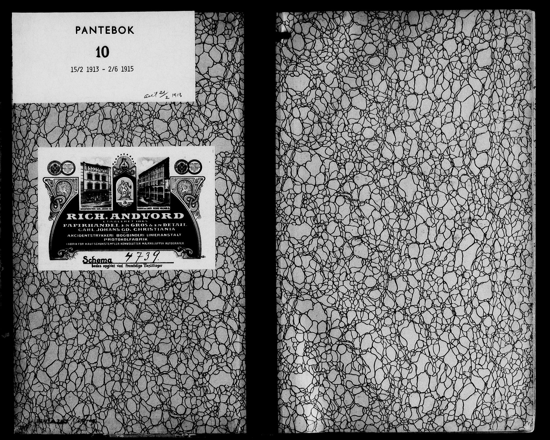 Stjør- og Verdal sorenskriveri, AV/SAT-A-4167/1/2/2C/L0042: Mortgage book no. 10, 1913-1915