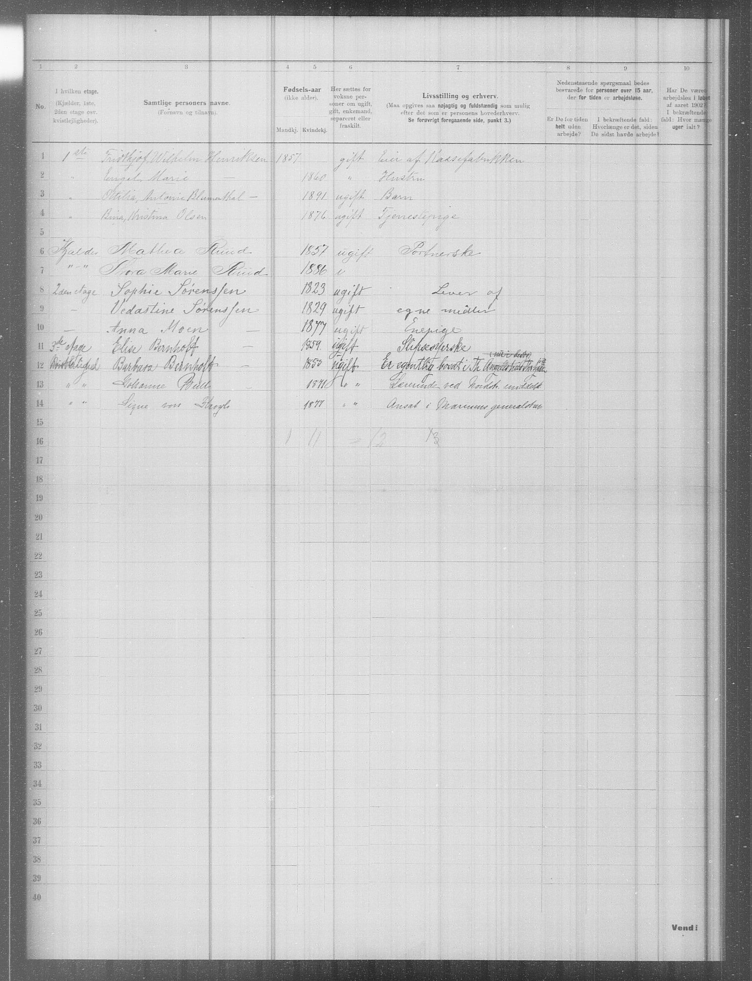 OBA, Municipal Census 1902 for Kristiania, 1902, p. 8926