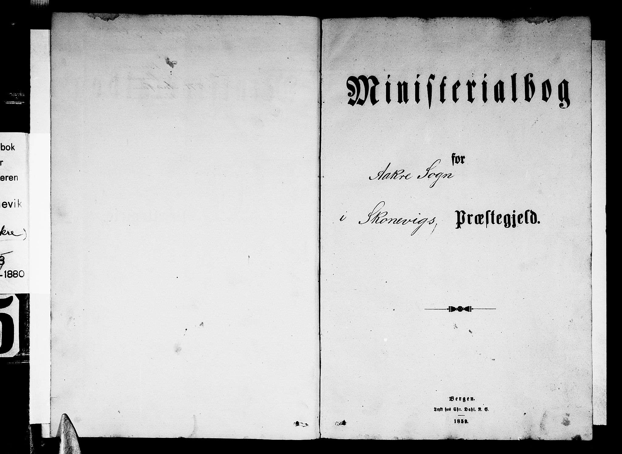 Skånevik sokneprestembete, AV/SAB-A-77801/H/Hab: Parish register (copy) no. B 1, 1860-1880