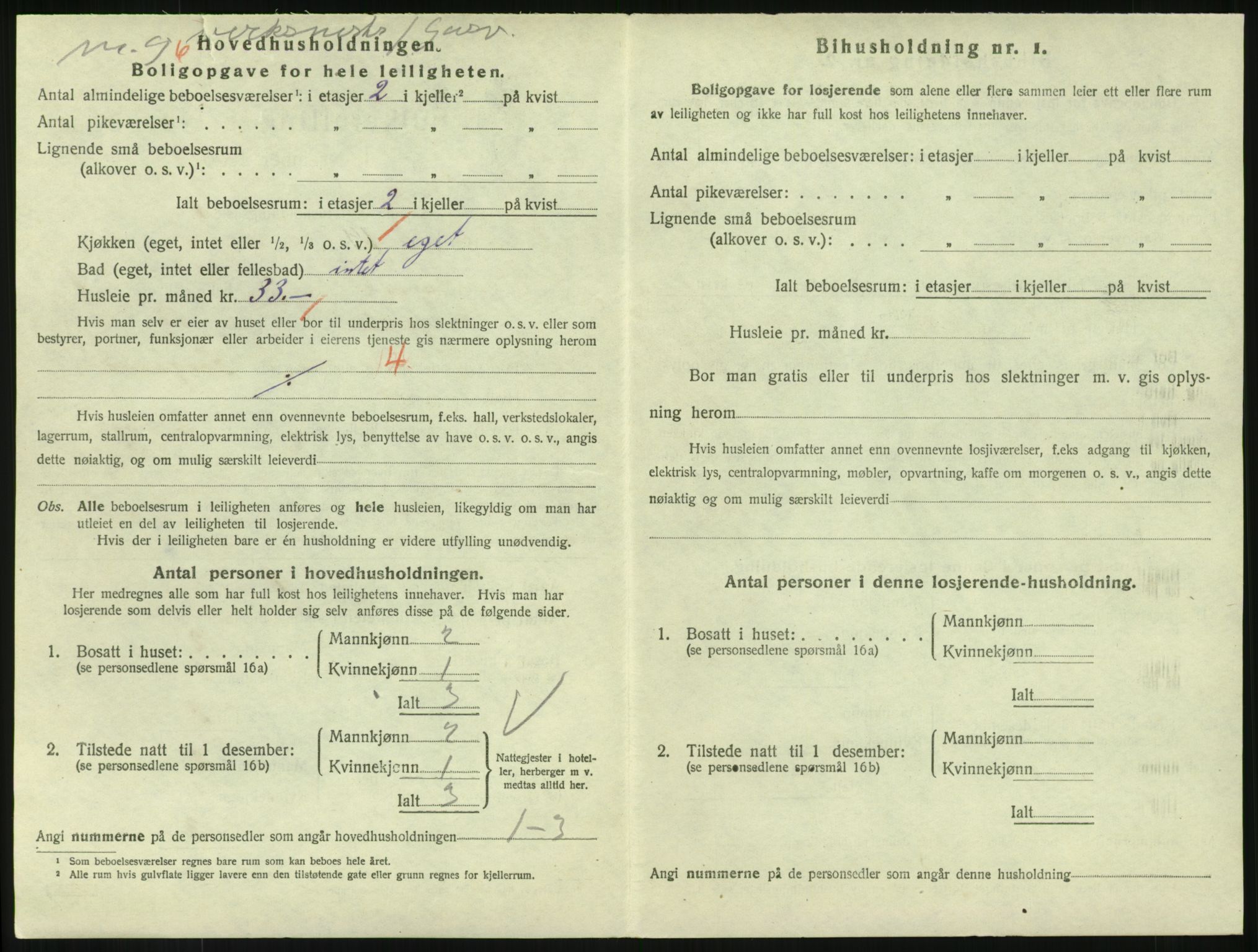 SAKO, 1920 census for Larvik, 1920, p. 7307