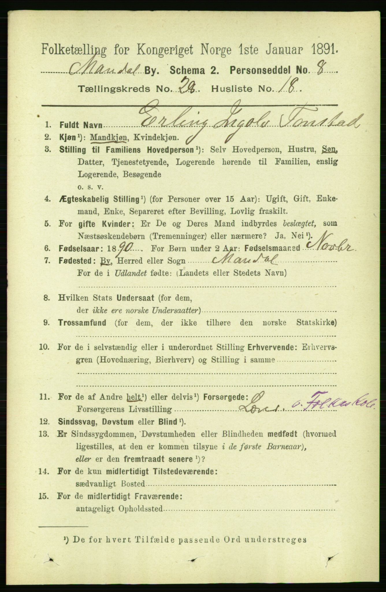 RA, 1891 census for 1002 Mandal, 1891, p. 5098