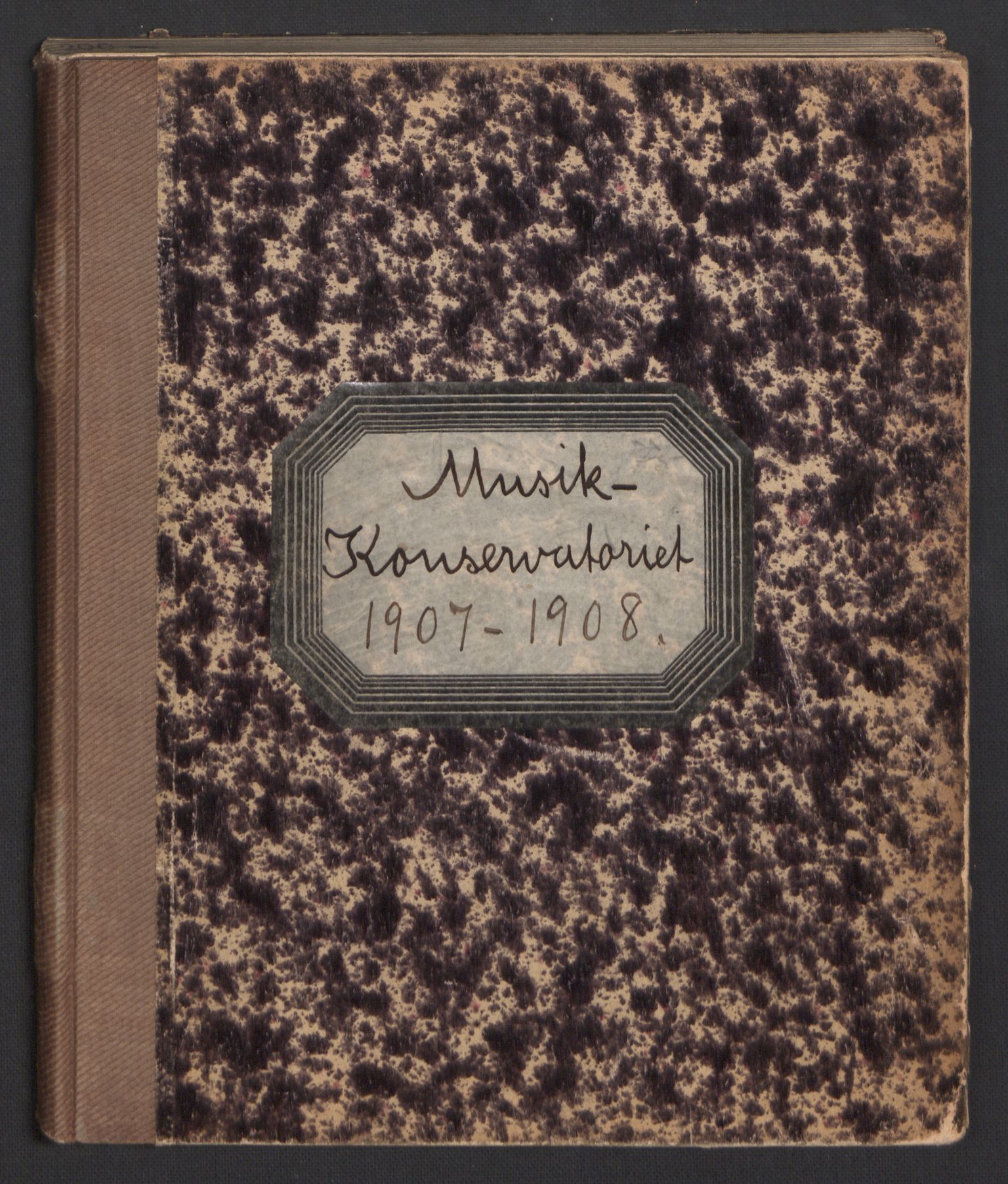 Musikkonservatoriet i Oslo, RA/PA-1761/F/Fa/L0003/0007: Oversikt over lærere, elever, m.m. / Musikkonservatoriet - Skoleåret 1907 - 1908, 1907-1908