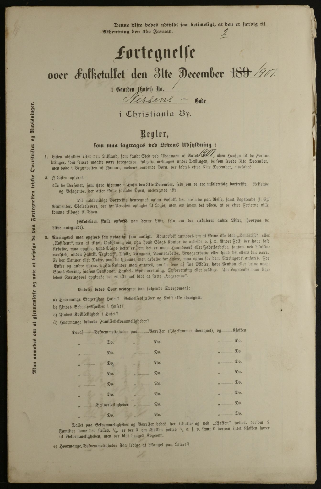 OBA, Municipal Census 1901 for Kristiania, 1901, p. 10910