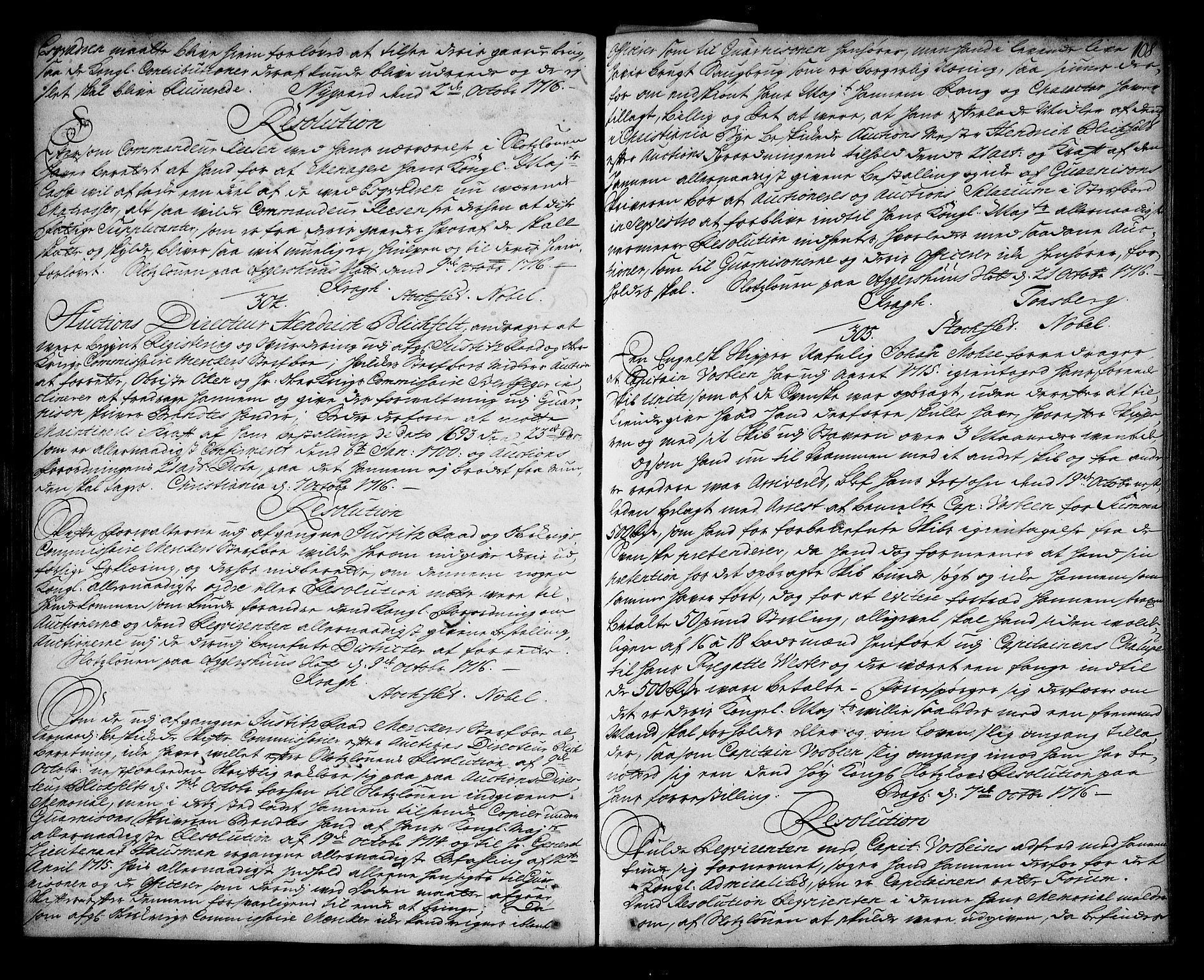 Stattholderembetet 1572-1771, AV/RA-EA-2870/Ag/L0003: Supplikasjons- og resolusjonsprotokoll, 1715-1717, p. 107b-108a
