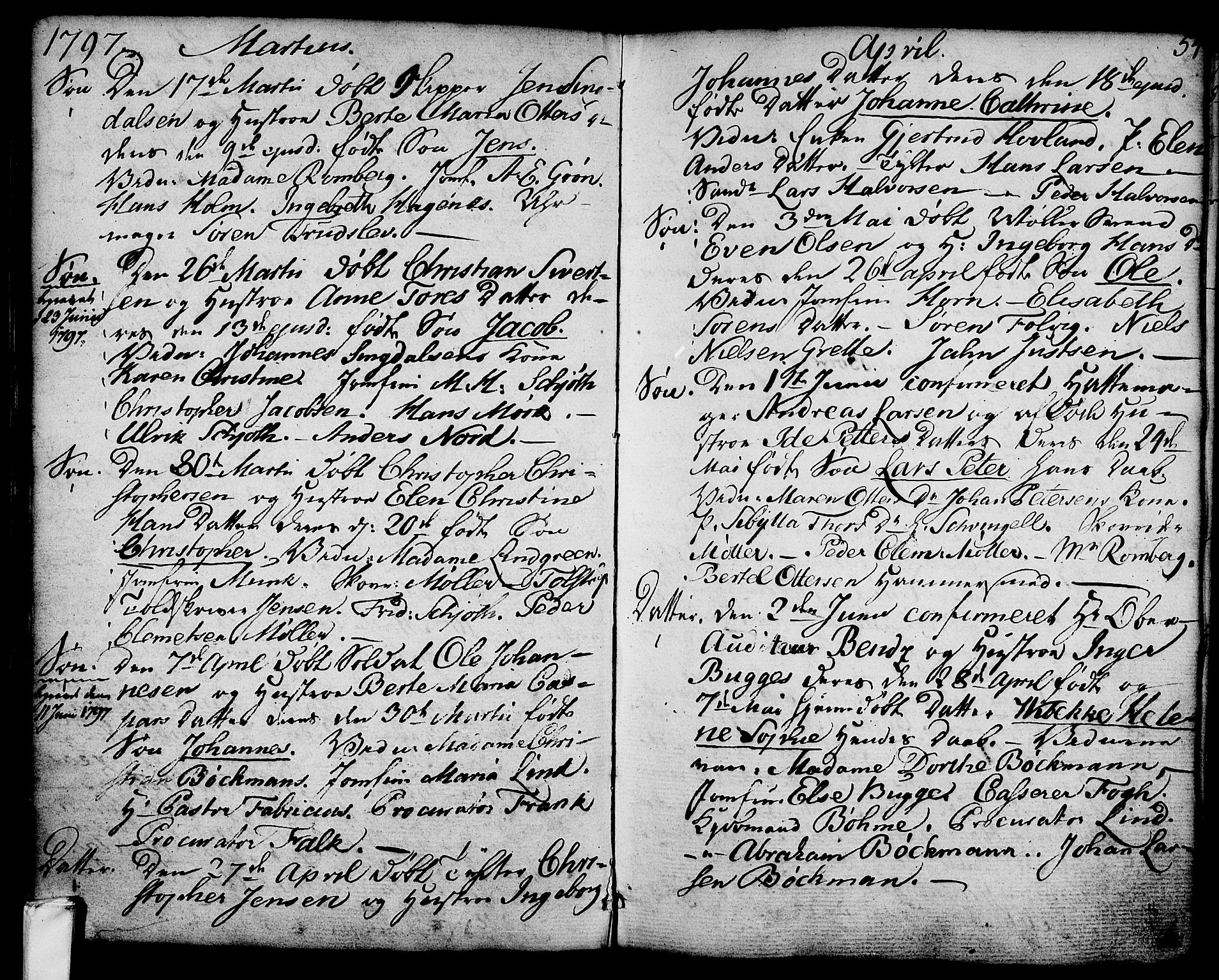 Larvik kirkebøker, AV/SAKO-A-352/G/Ga/L0001: Parish register (copy) no. I 1, 1785-1807, p. 54