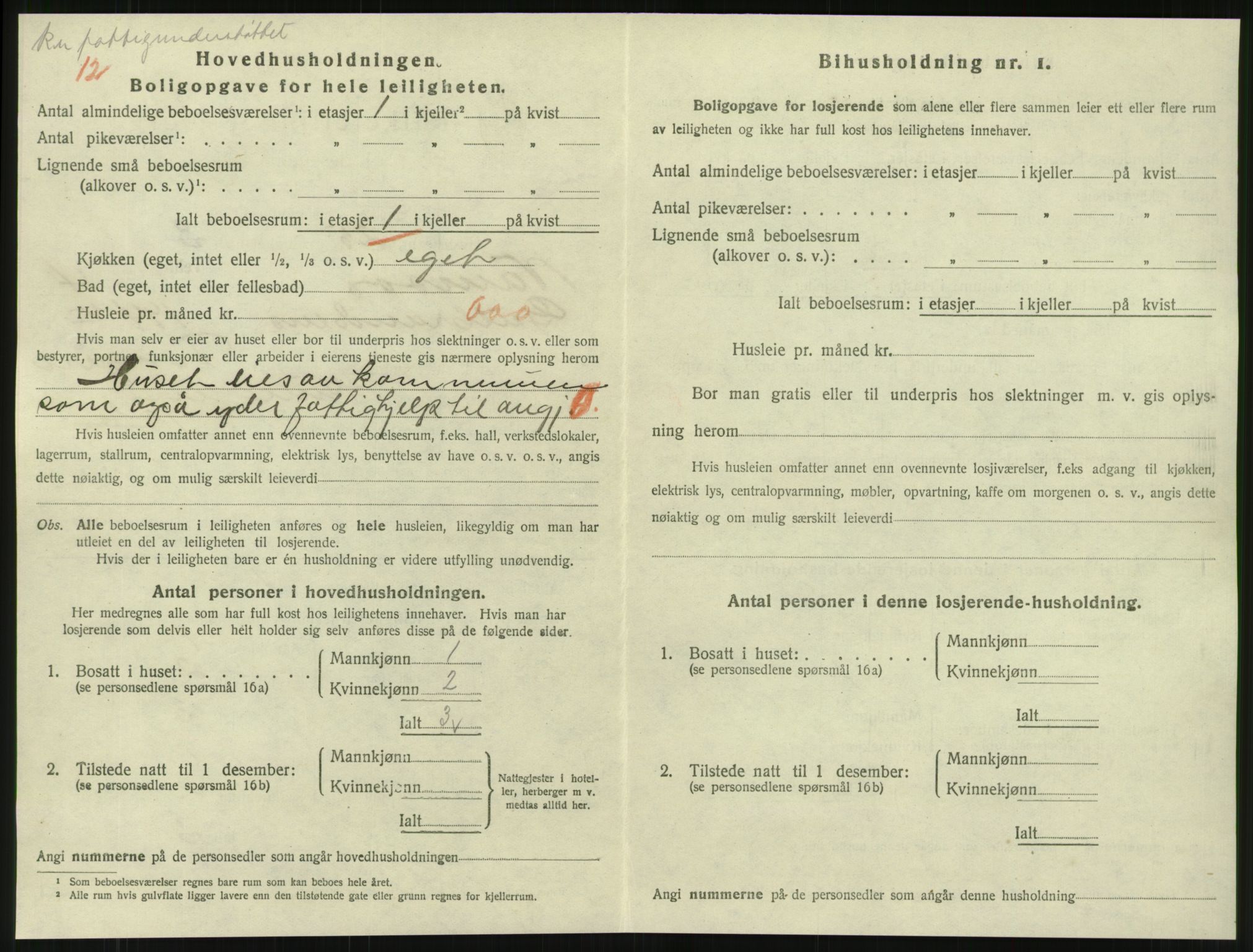 SAT, 1920 census for Namsos, 1920, p. 1490
