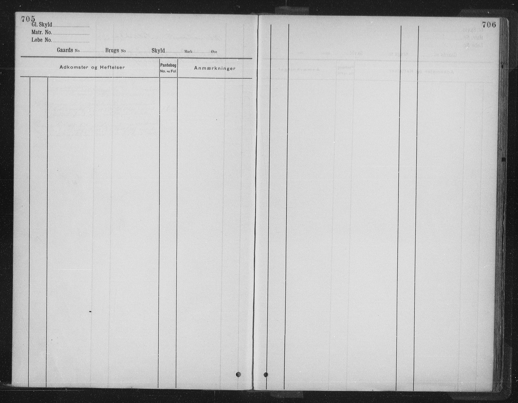Jæren sorenskriveri, SAST/A-100310/01/4/41/41ABB/L0005: Mortgage register no. 41 ABB5, 1911, p. 705-706
