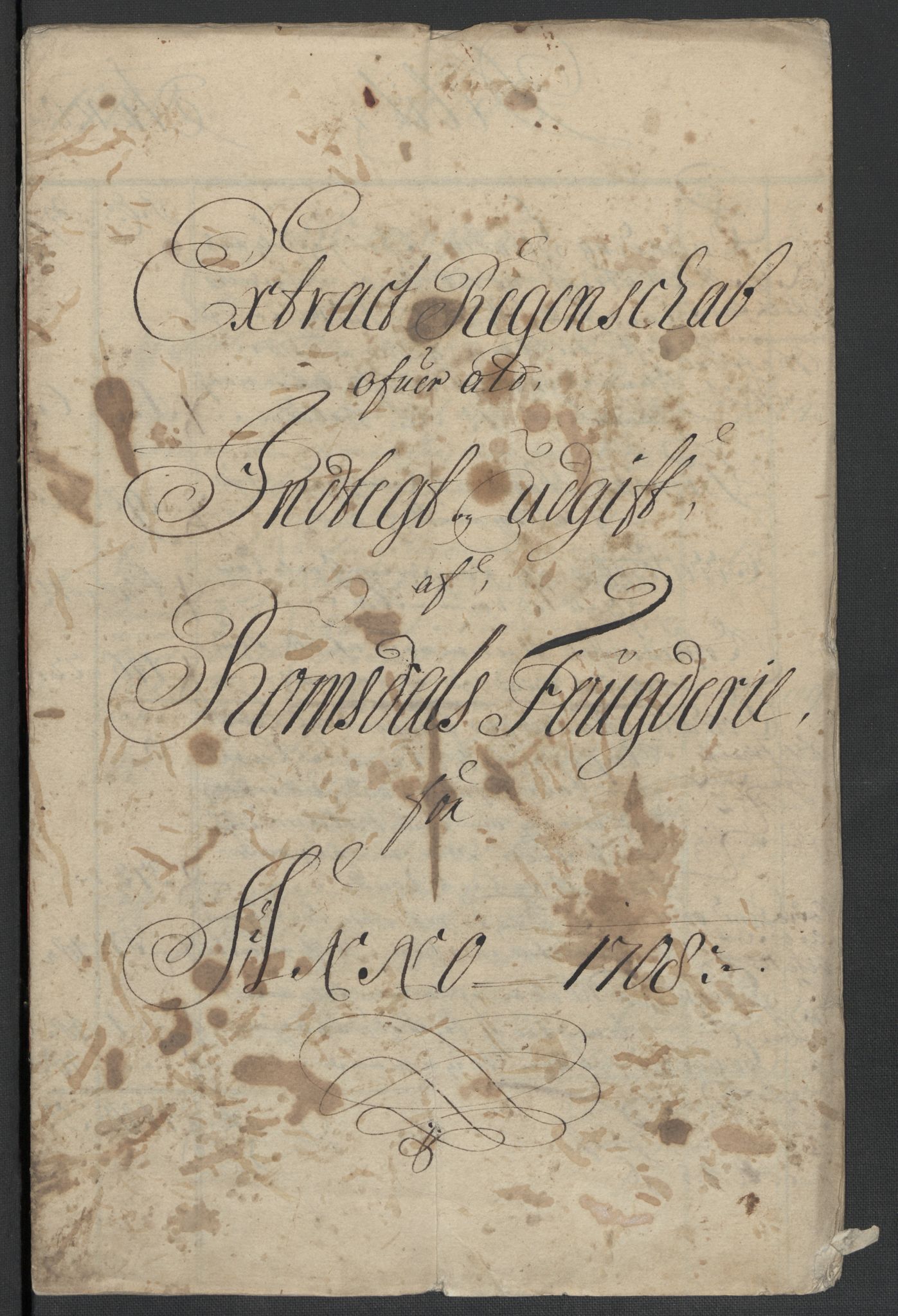 Rentekammeret inntil 1814, Reviderte regnskaper, Fogderegnskap, RA/EA-4092/R55/L3658: Fogderegnskap Romsdal, 1707-1708, p. 177