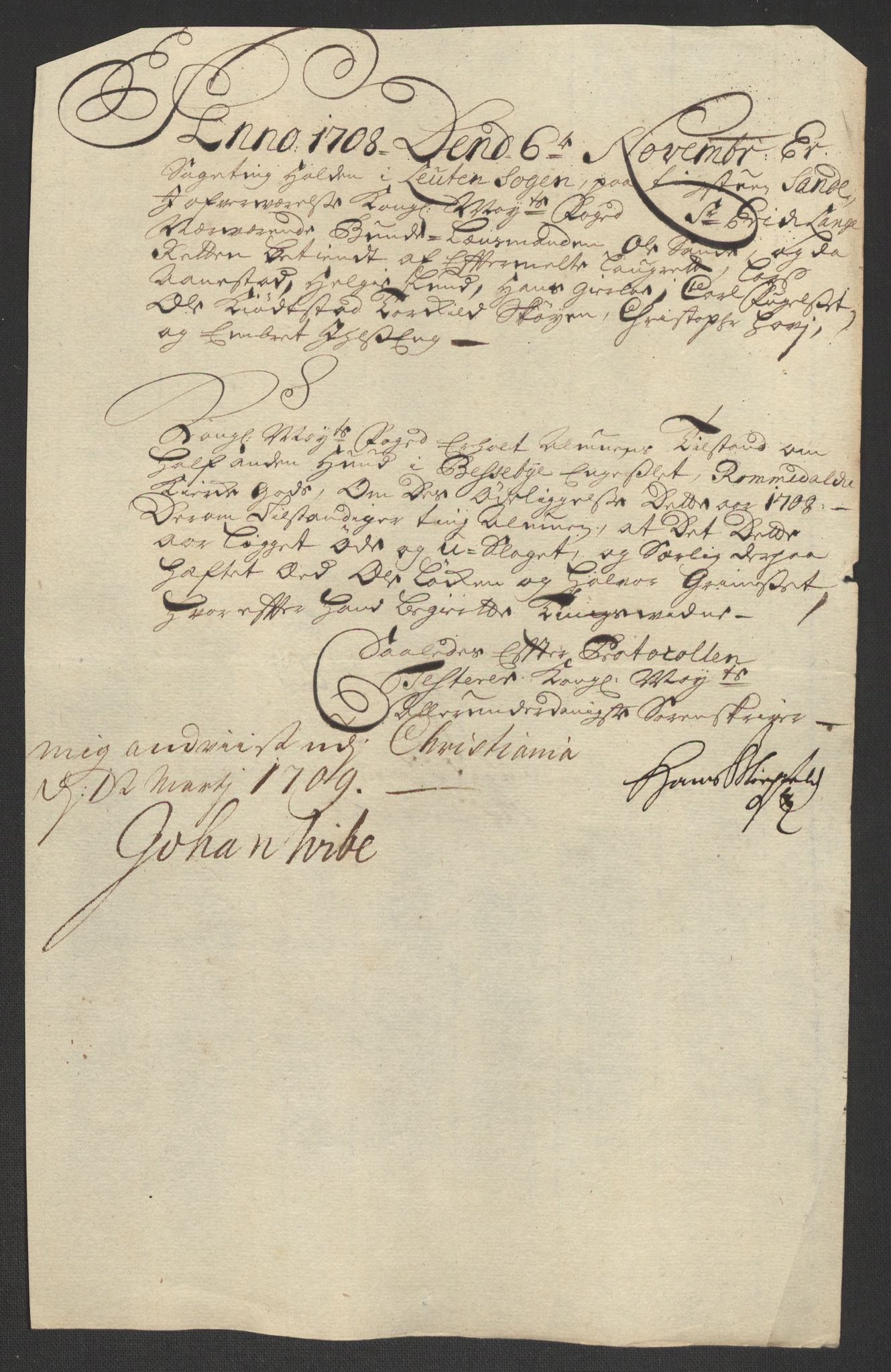 Rentekammeret inntil 1814, Reviderte regnskaper, Fogderegnskap, AV/RA-EA-4092/R16/L1044: Fogderegnskap Hedmark, 1708, p. 289